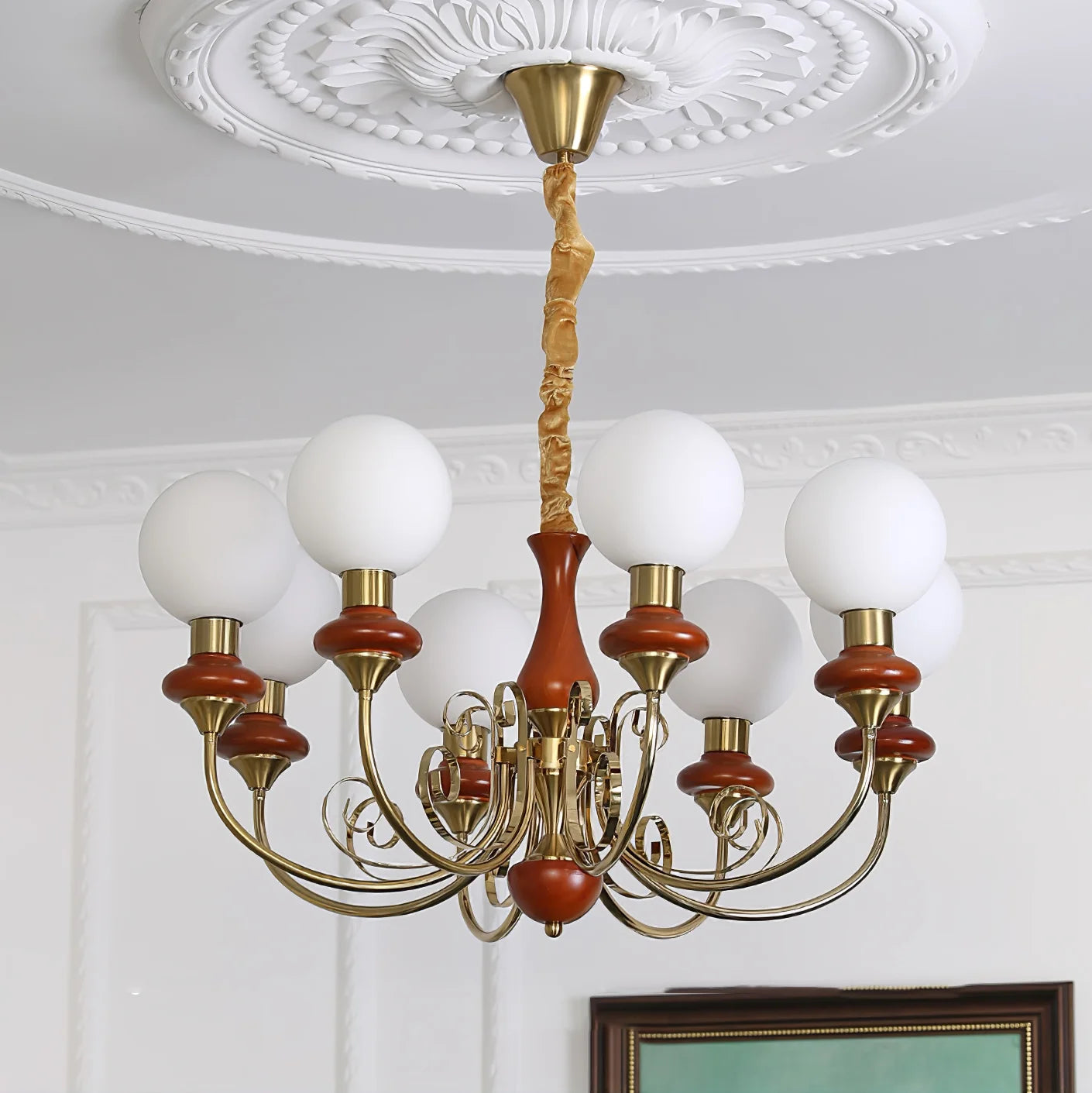 Suspension Bouquet de Globes en Verre — Lustre Rétro Français Style Vintage | BOUQUET™