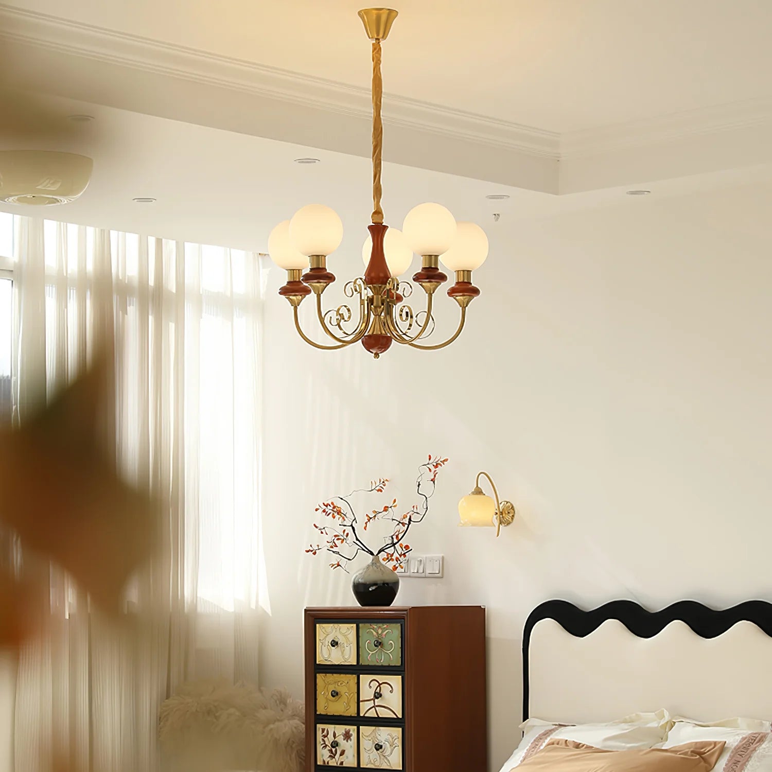 Suspension Bouquet de Globes en Verre — Lustre Rétro Français Style Vintage | BOUQUET™