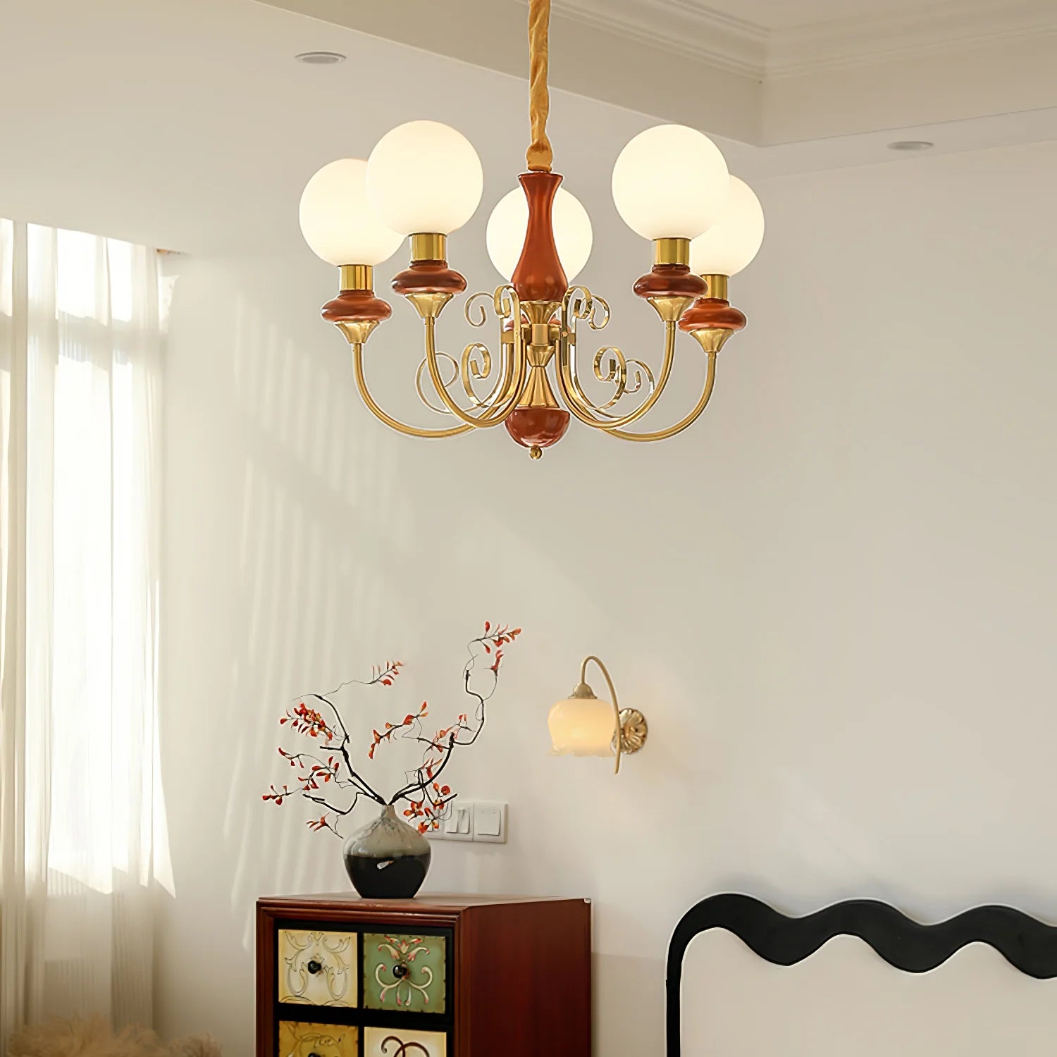 Suspension Bouquet de Globes en Verre — Lustre Rétro Français Style Vintage | BOUQUET™
