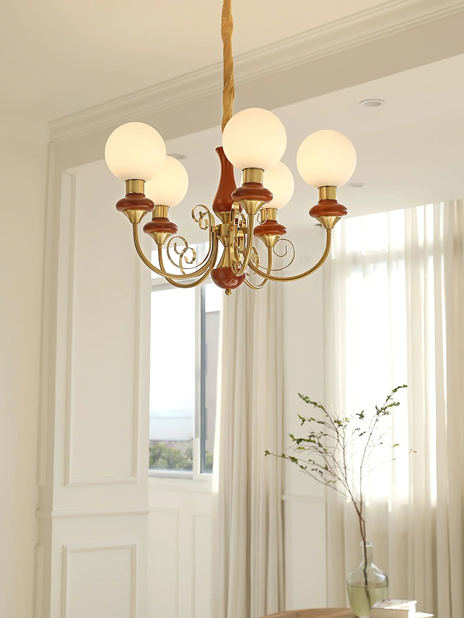 Suspension Bouquet de Globes en Verre — Lustre Rétro Français Style Vintage | BOUQUET™