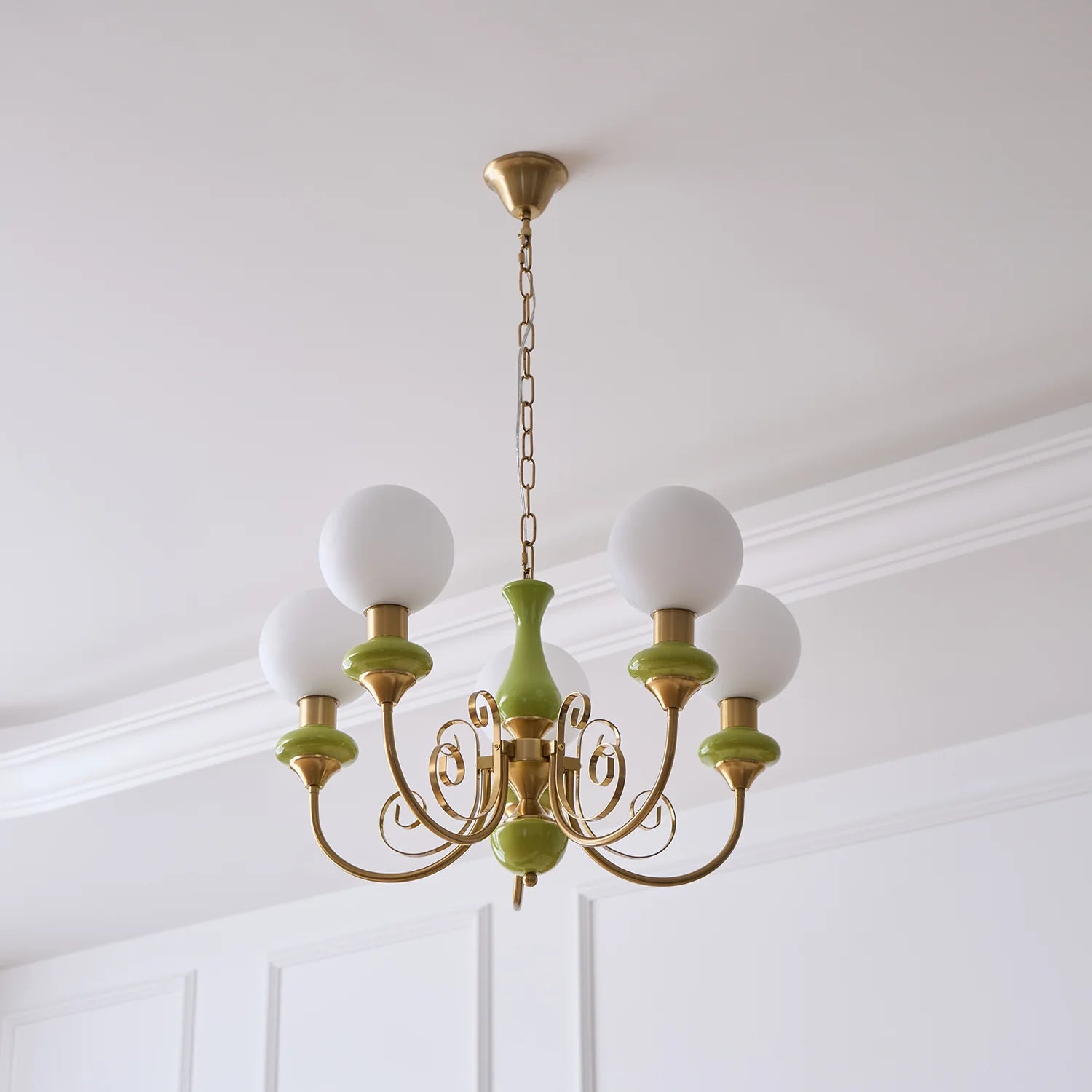 Suspension Bouquet de Globes en Verre — Lustre Rétro Français Style Vintage | BOUQUET™
