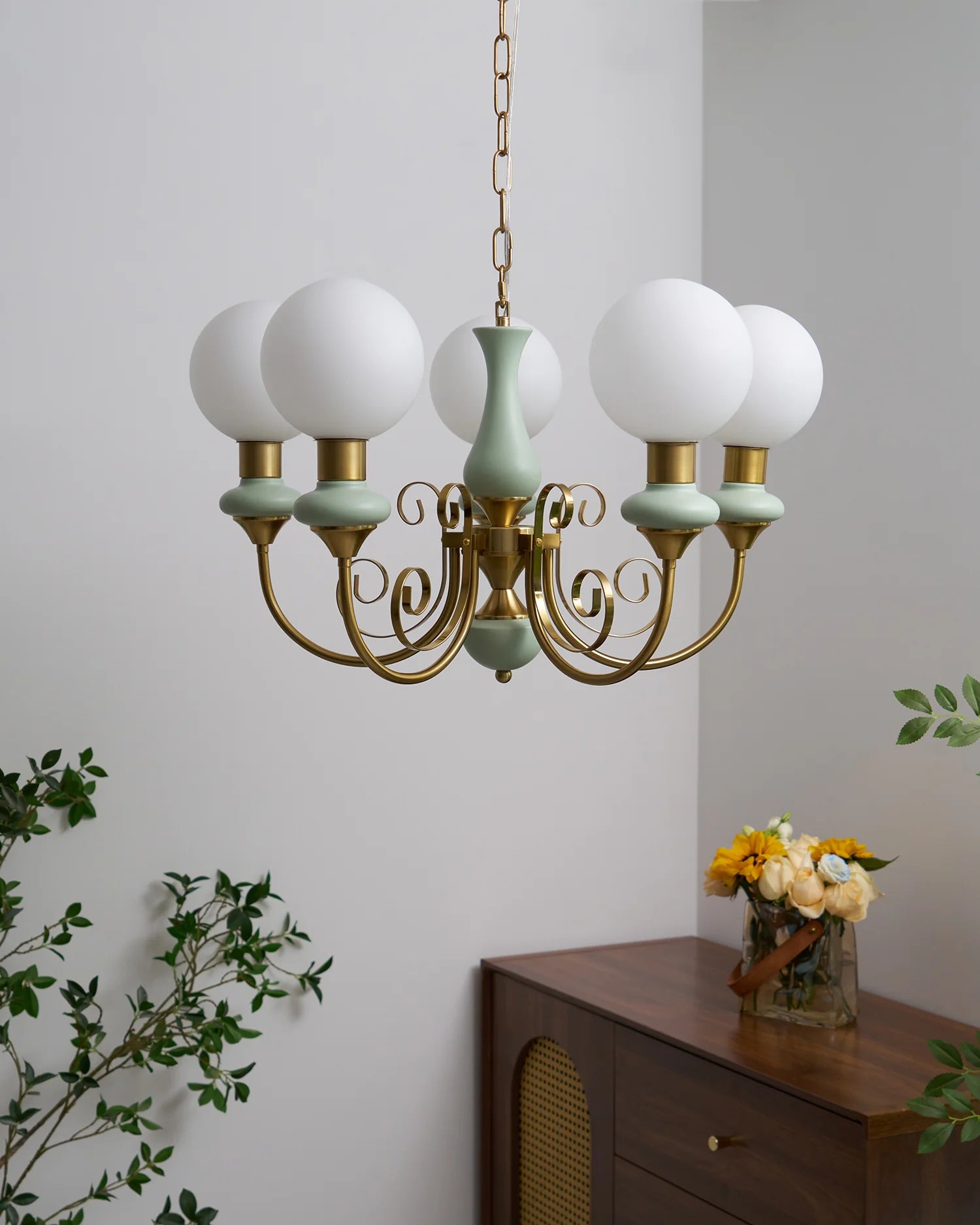 Suspension Bouquet de Globes en Verre — Lustre Rétro Français Style Vintage | BOUQUET™