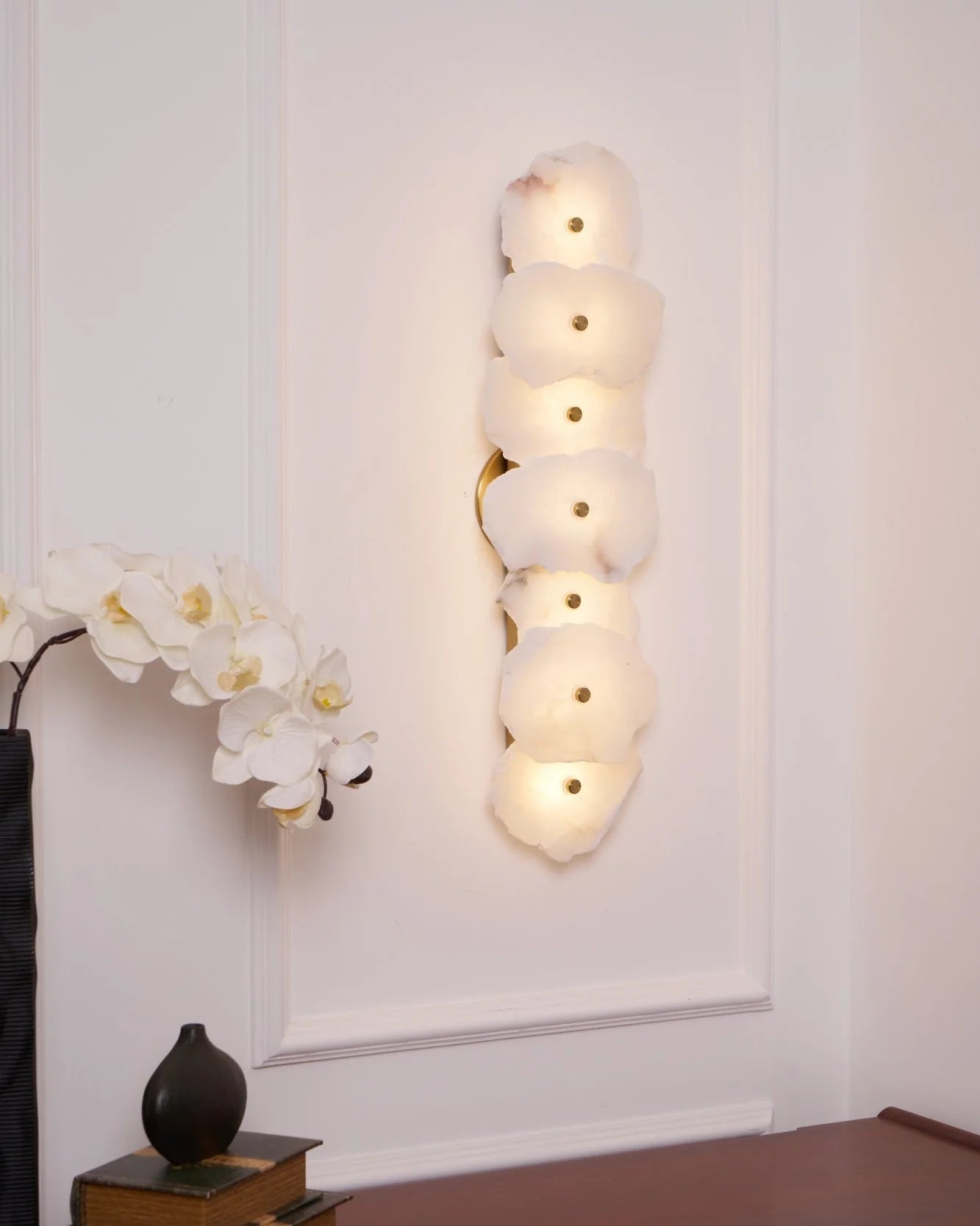 Applique Murale en Marbre Naturel Façon Galets — Lampe Murale Style Nordique | ROCAILLE™