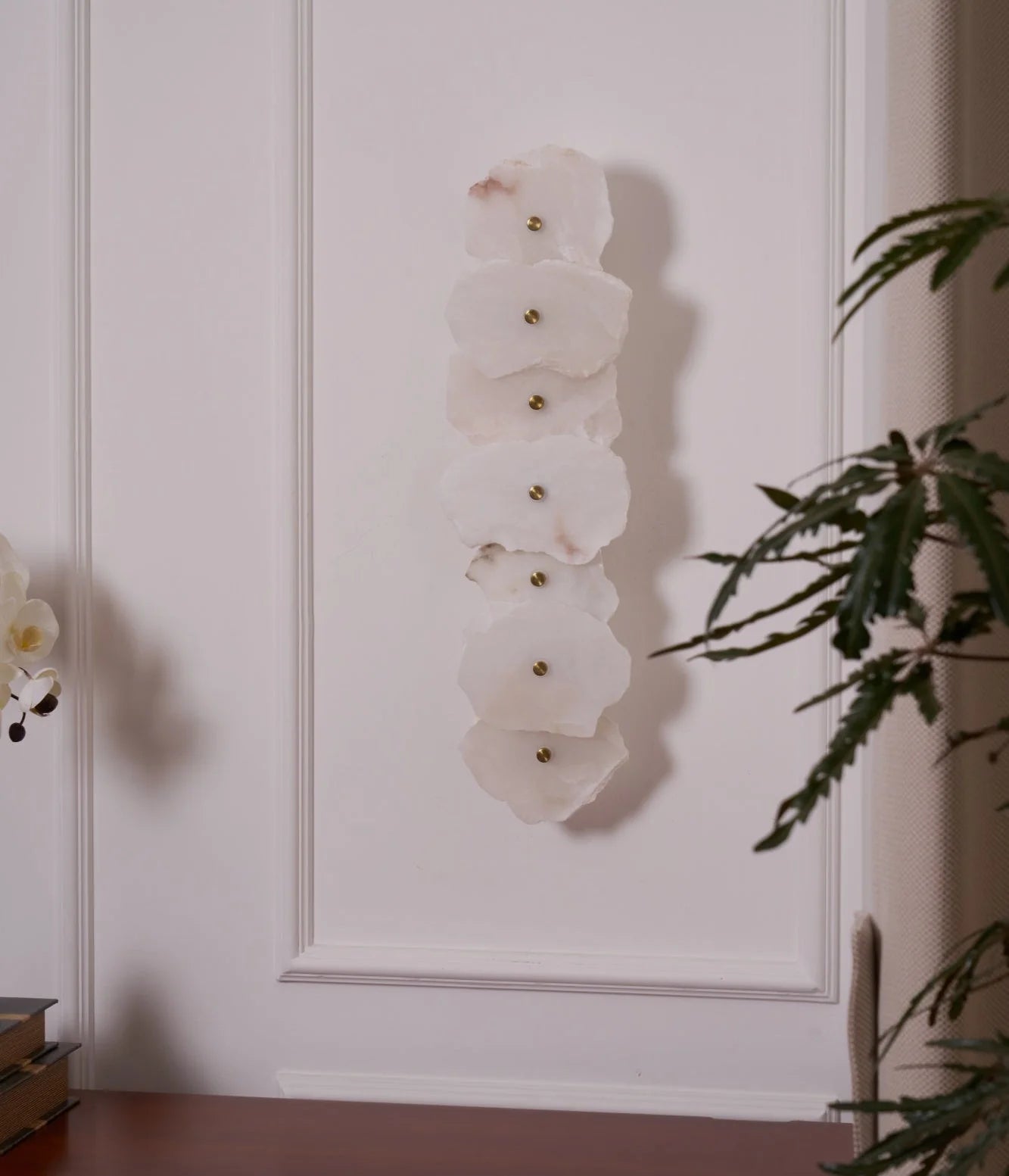 Applique Murale en Marbre Naturel Façon Galets — Lampe Murale Style Nordique | ROCAILLE™