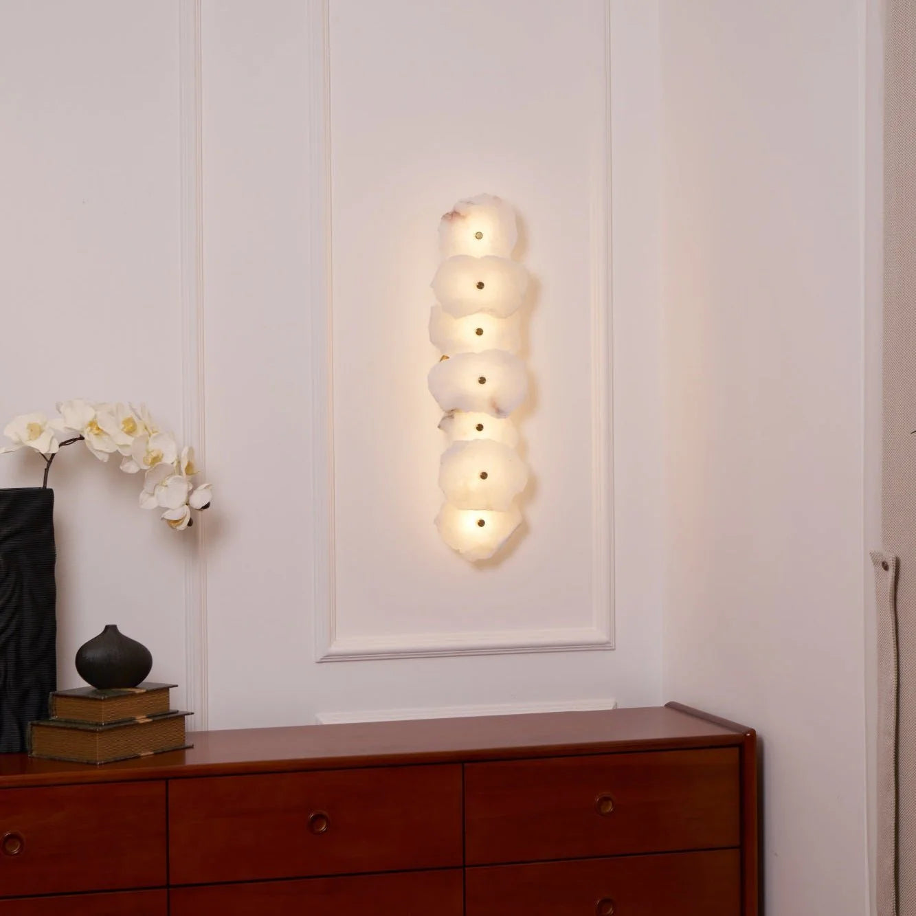 Applique Murale en Marbre Naturel Façon Galets — Lampe Murale Style Nordique | ROCAILLE™