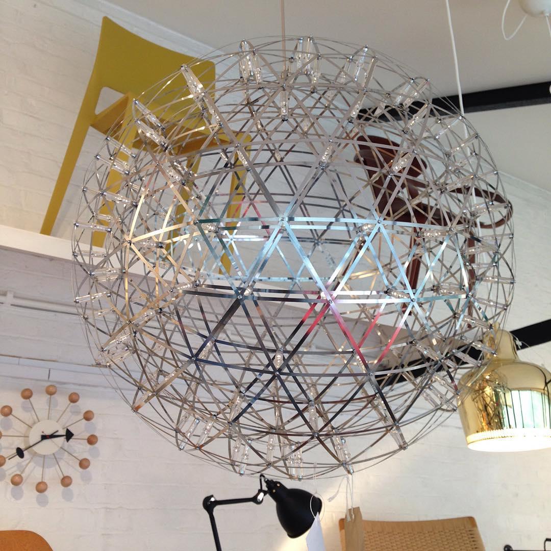 Lustre Boule Étincelante en Acier Chromé — Plafonnier Style Moderne Multi-Points | ÉTINCELLE™