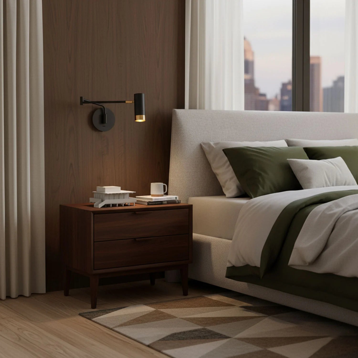 Applique Murale à Bras Télescopique Pliable — Lampe Chevet Style Nordique Articulée | BALANCIER™
