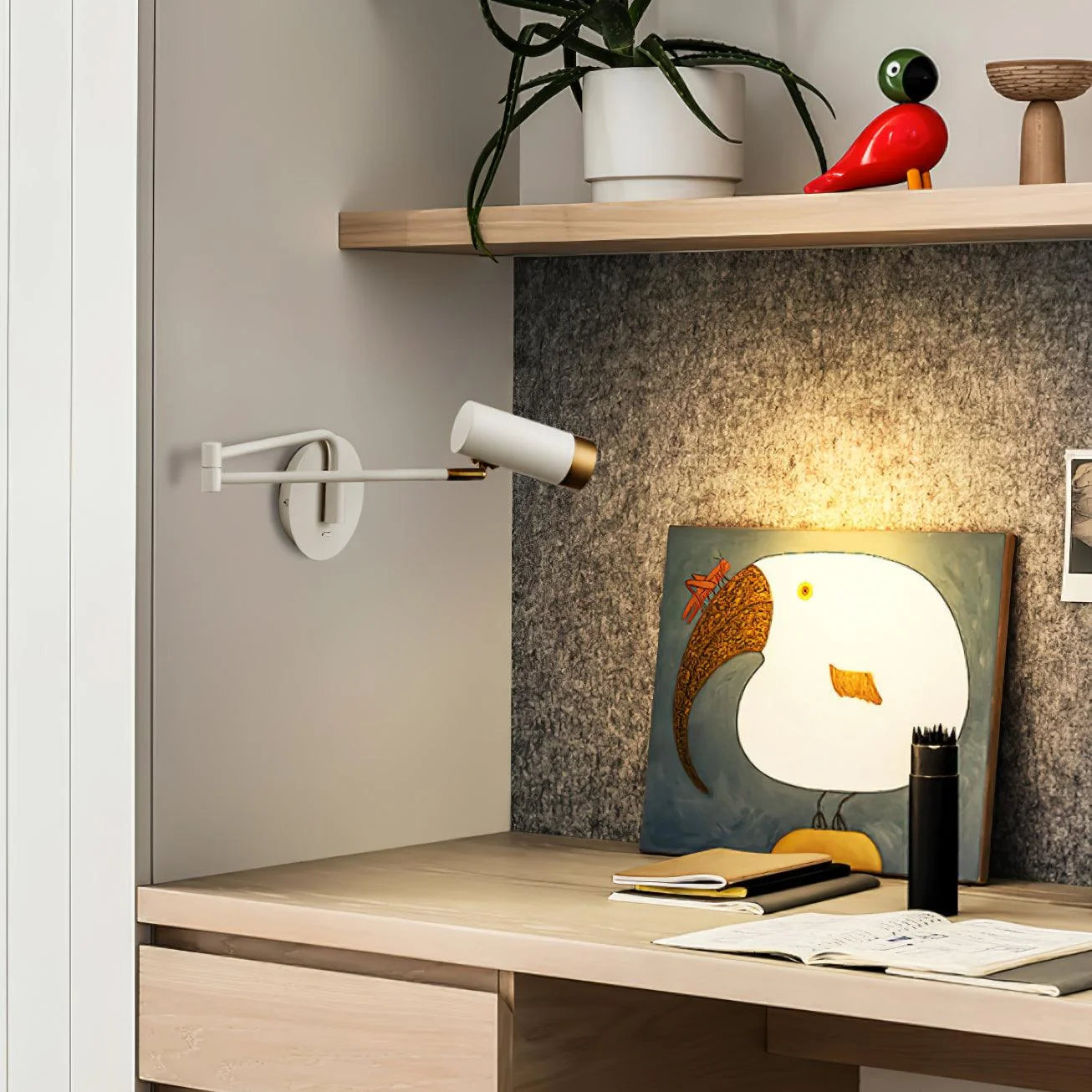 Applique Murale à Bras Télescopique Pliable — Lampe Chevet Style Nordique Articulée | BALANCIER™