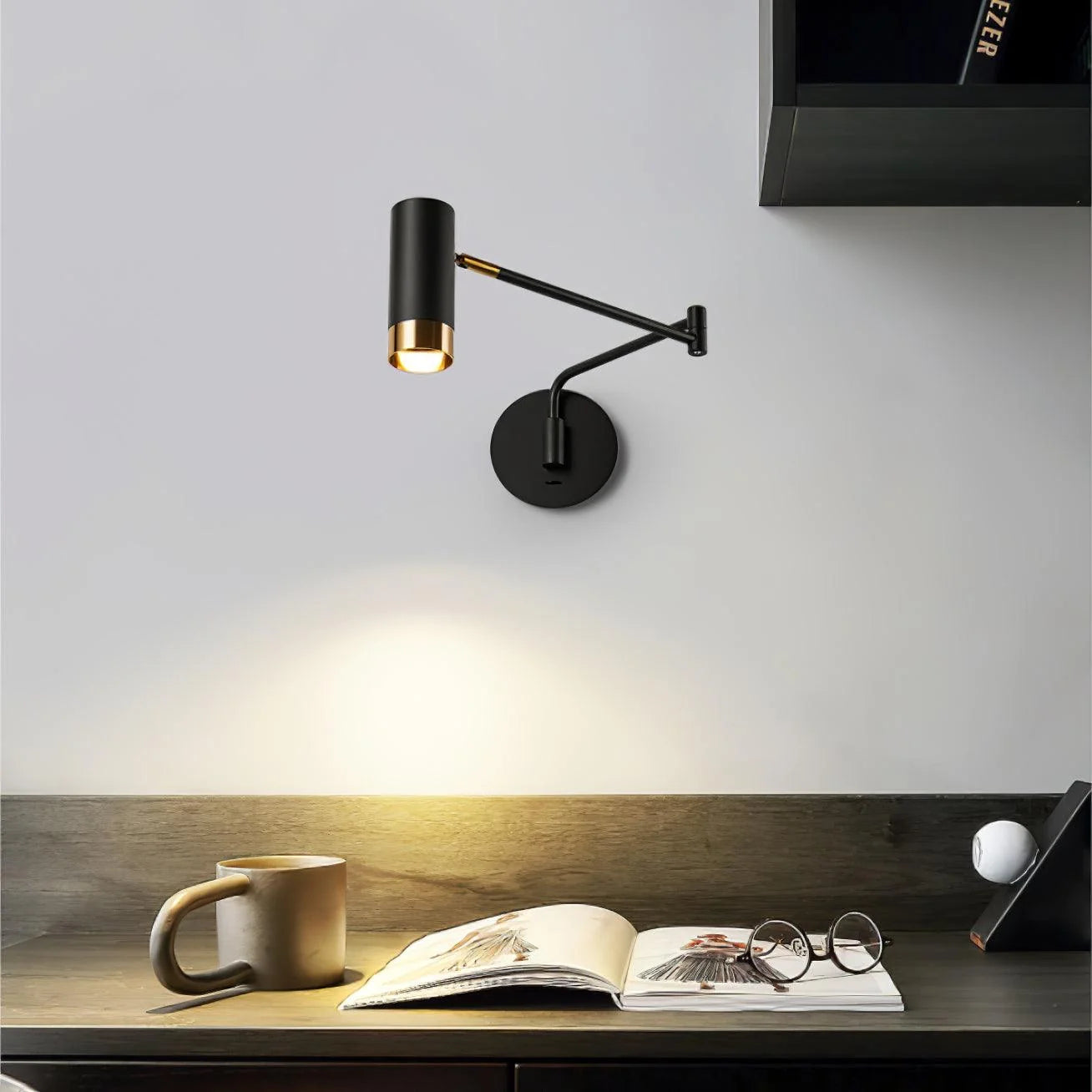 Applique Murale à Bras Télescopique Pliable — Lampe Chevet Style Nordique Articulée | BALANCIER™
