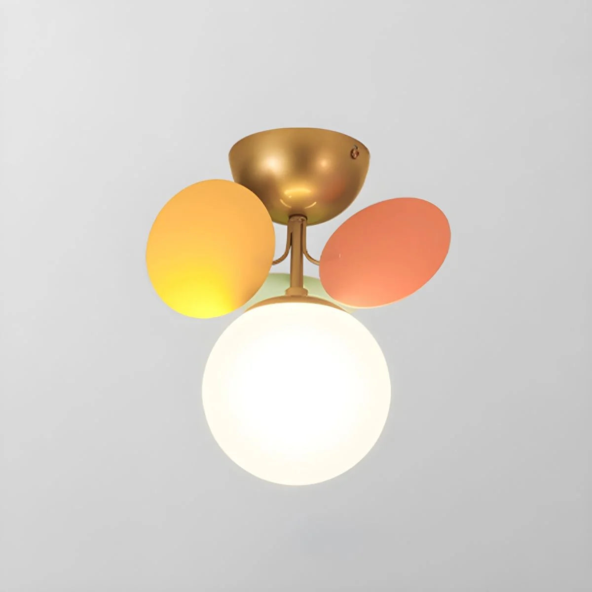 Plafonnier Design Fleur Multicolore Bulles de Verre pour Salon & Chambre | FLEUR™