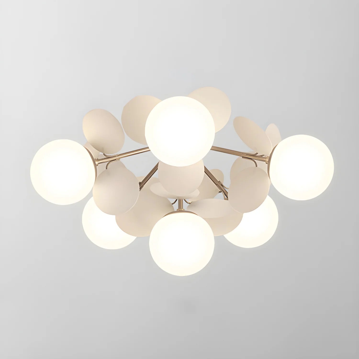 Plafonnier Design Fleur Multicolore Bulles de Verre pour Salon & Chambre | FLEUR™