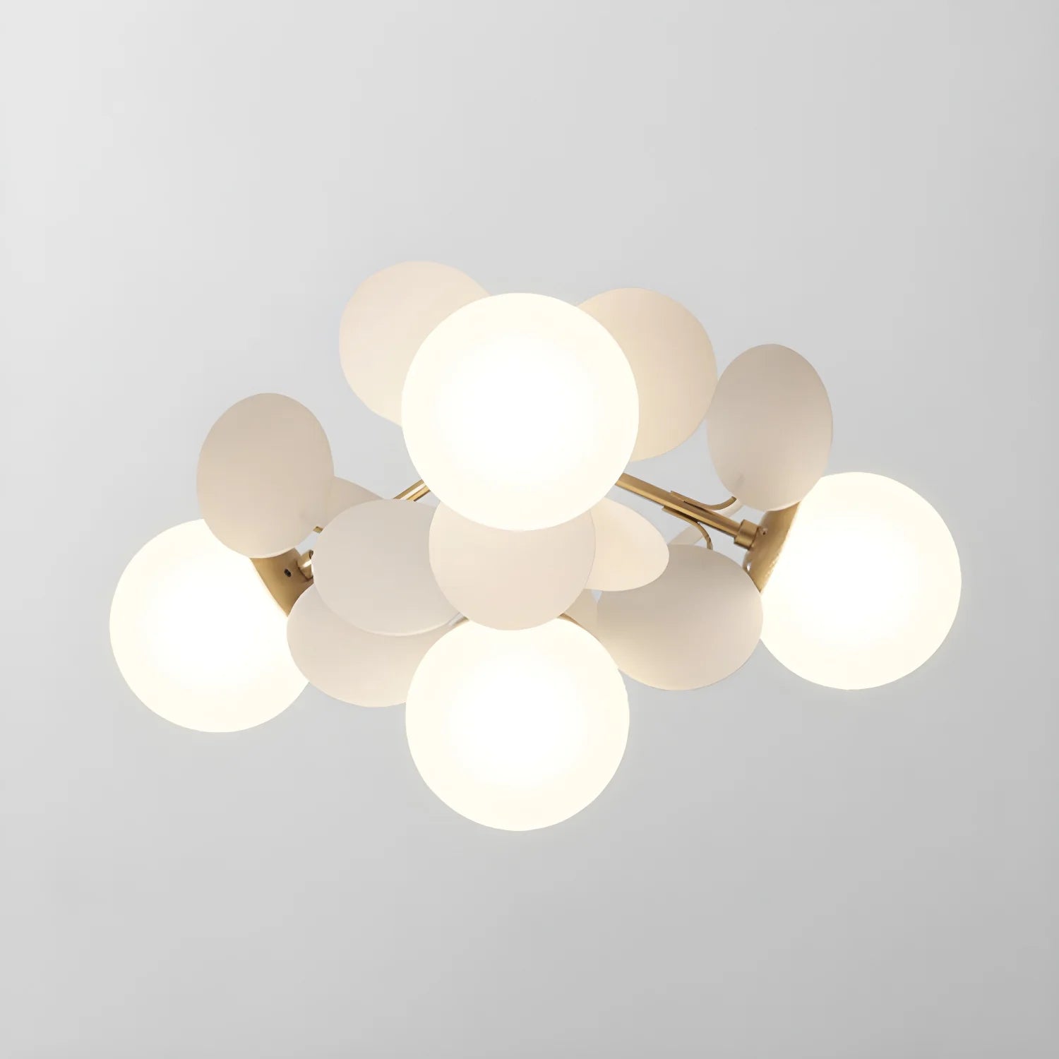 Plafonnier Design Fleur Multicolore Bulles de Verre pour Salon & Chambre | FLEUR™
