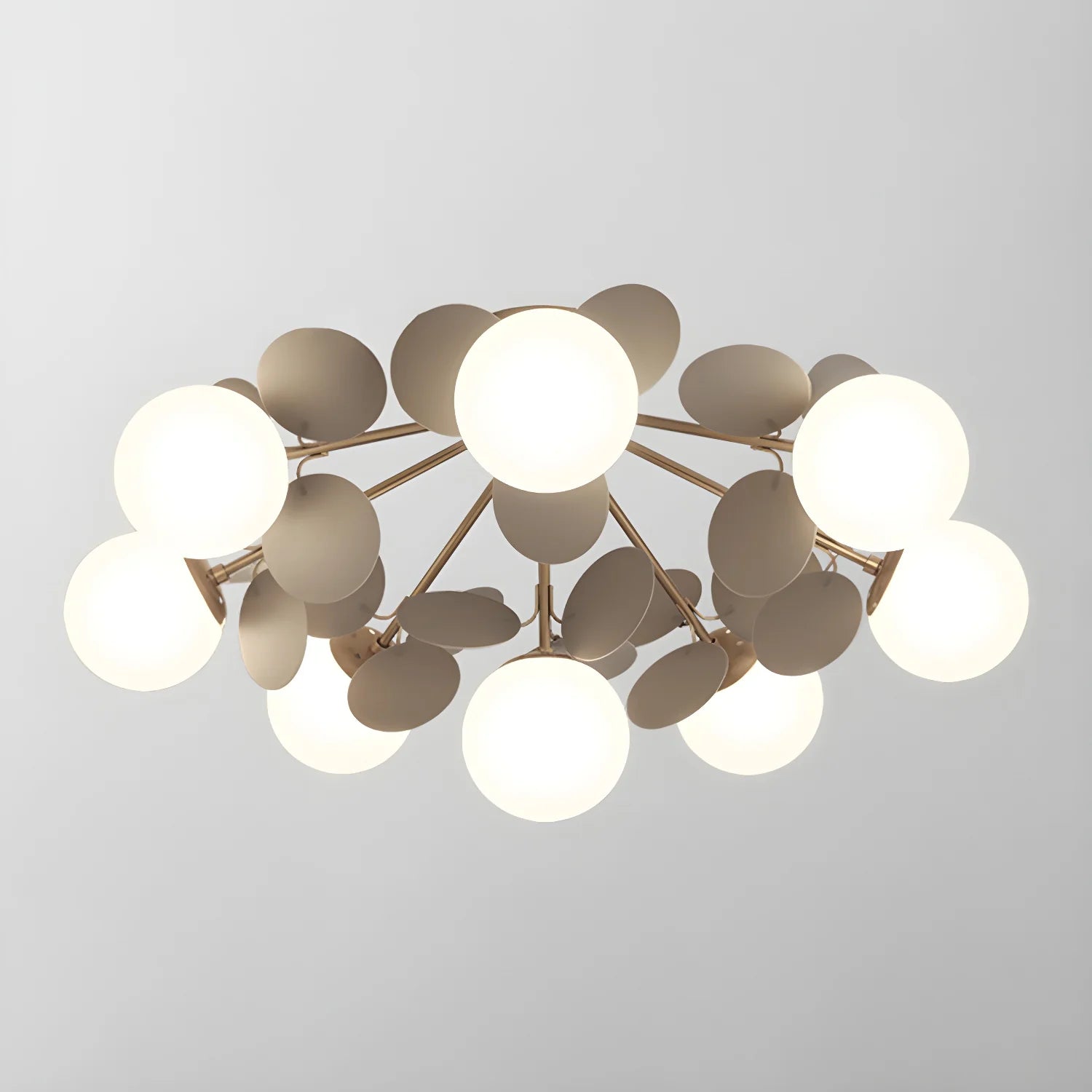 Plafonnier Design Fleur Multicolore Bulles de Verre pour Salon & Chambre | FLEUR™
