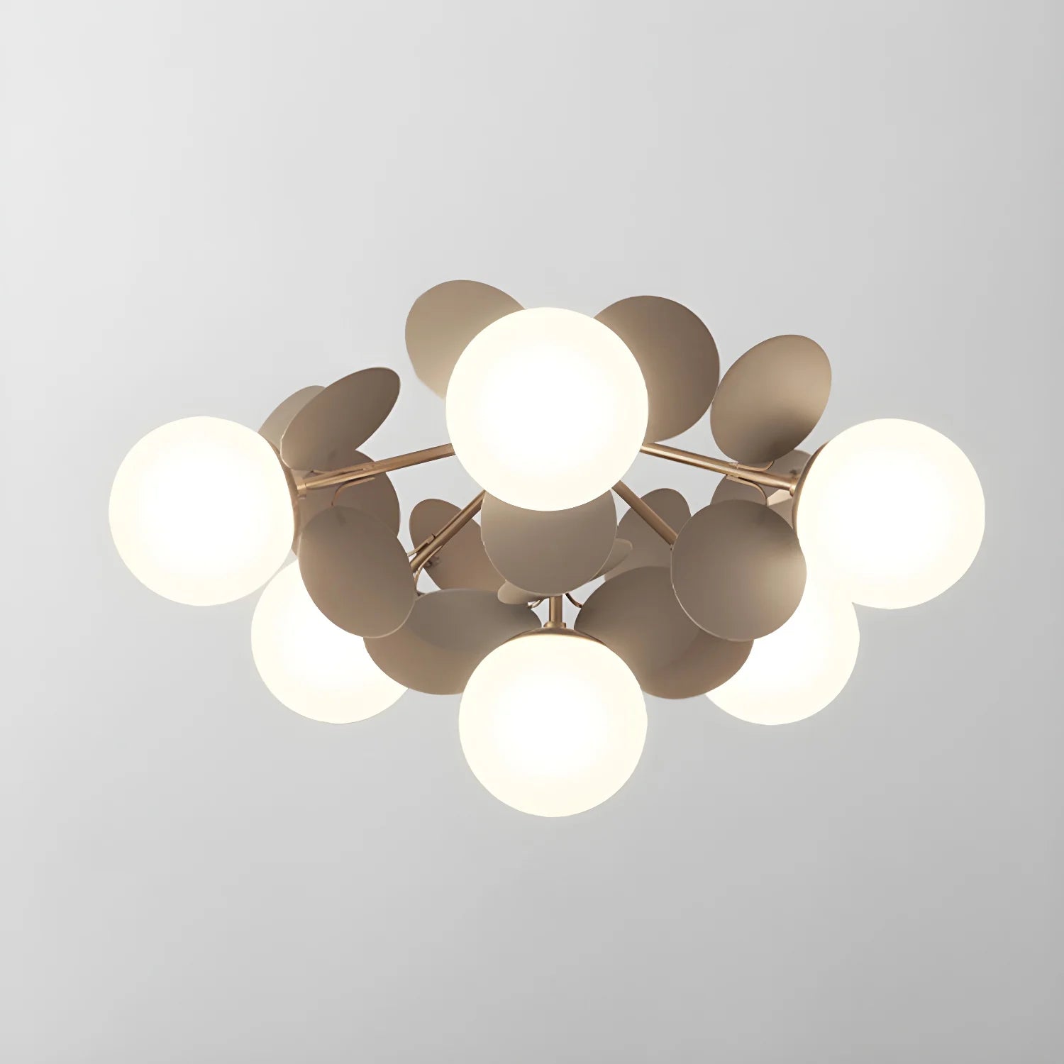 Plafonnier Design Fleur Multicolore Bulles de Verre pour Salon & Chambre | FLEUR™