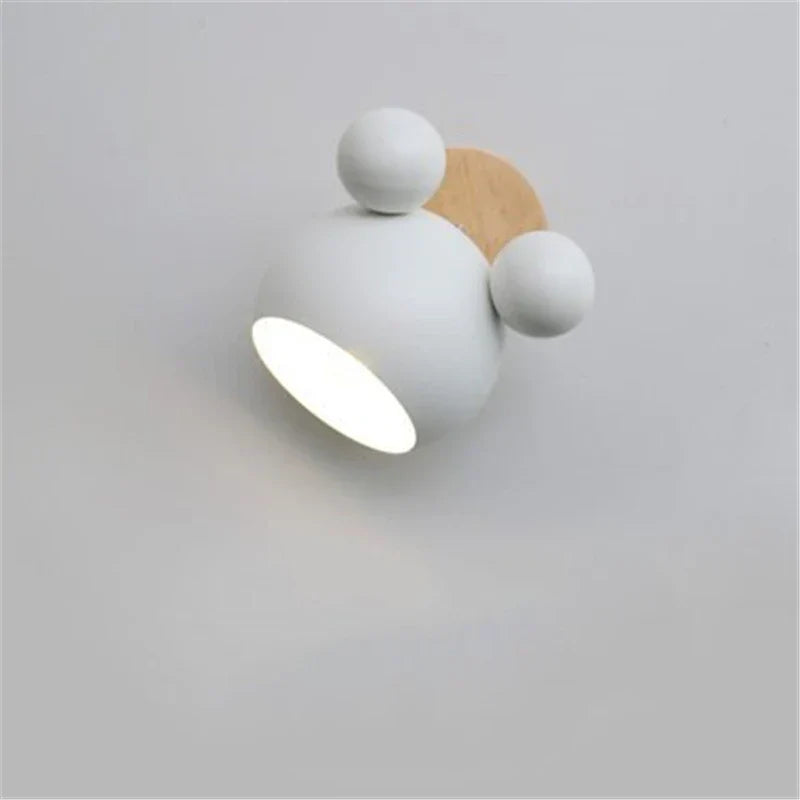 Applique Murale chambre - Lampe Design pour Chambre d'Enfant en Métal et Bois