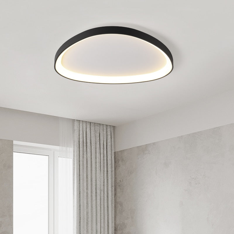 lustre LED décoratif bulle design simple en métal et acrylique avec lumière dimmable