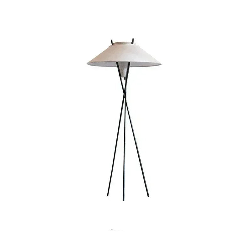 Lampadaire salon – Design Minimaliste avec Abat-Jour Évasé pour Intérieur Contemporain
