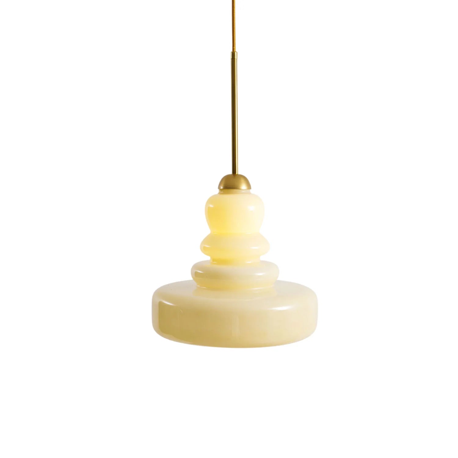 Suspension Cloche en Verre Teinté — Lustre Style Bauhaus Post-Moderne | CLOCHE™