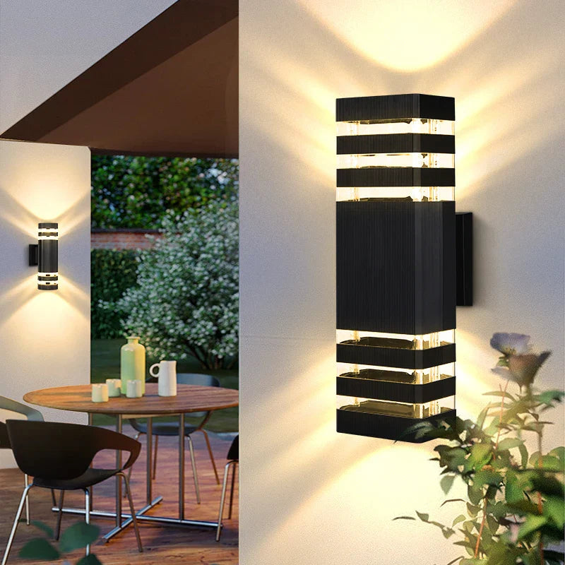 Applique Murale Extérieure - Étanche avec Effet Lumineux Design