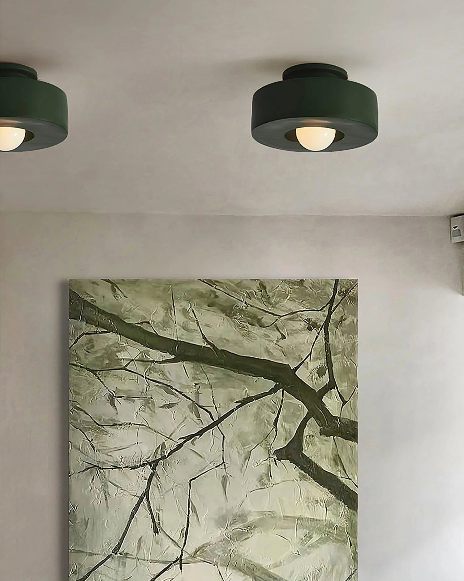 Plafonnier Rond en Résine — Applique Plafond Style Nordique Minimaliste | COUPOLE™
