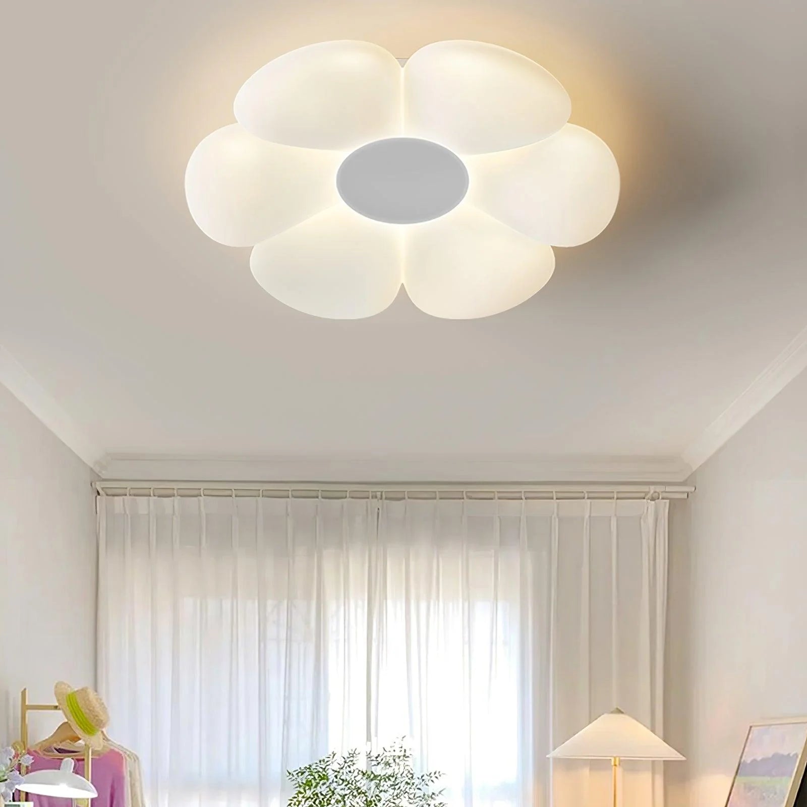Plafonnier Fleur Enfant Romantique — Lampe Chambre Princesse Style Rond | PIVOINE™
