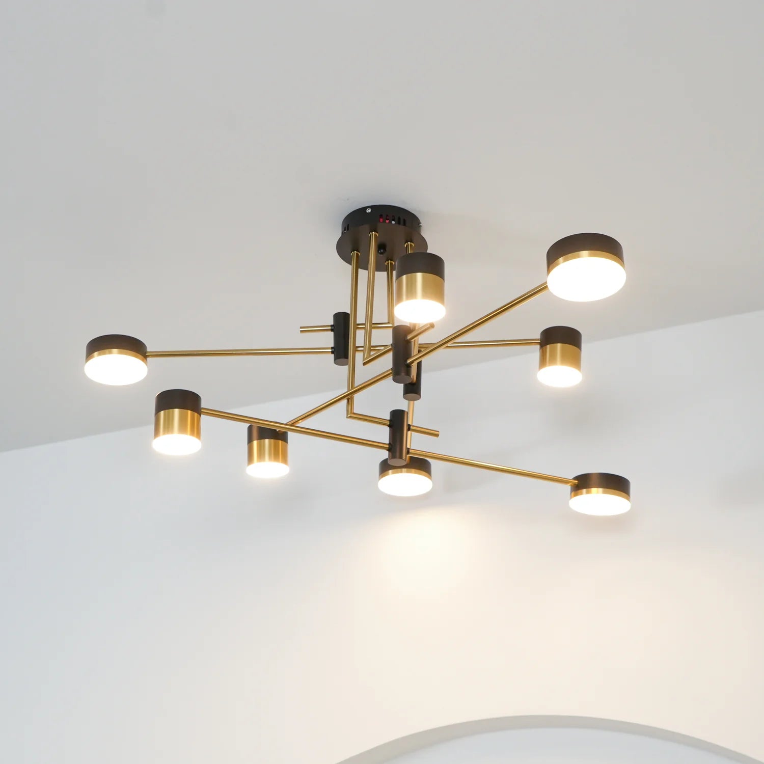 Suspension Multi-Têtes en Fer — Lustre Style Art Déco Nordique | PALME™