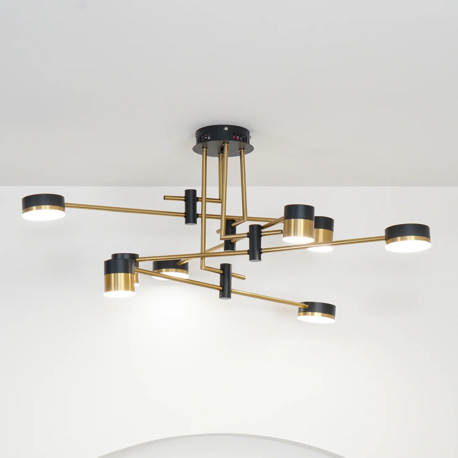 Suspension Multi-Têtes en Fer — Lustre Style Art Déco Nordique | PALME™