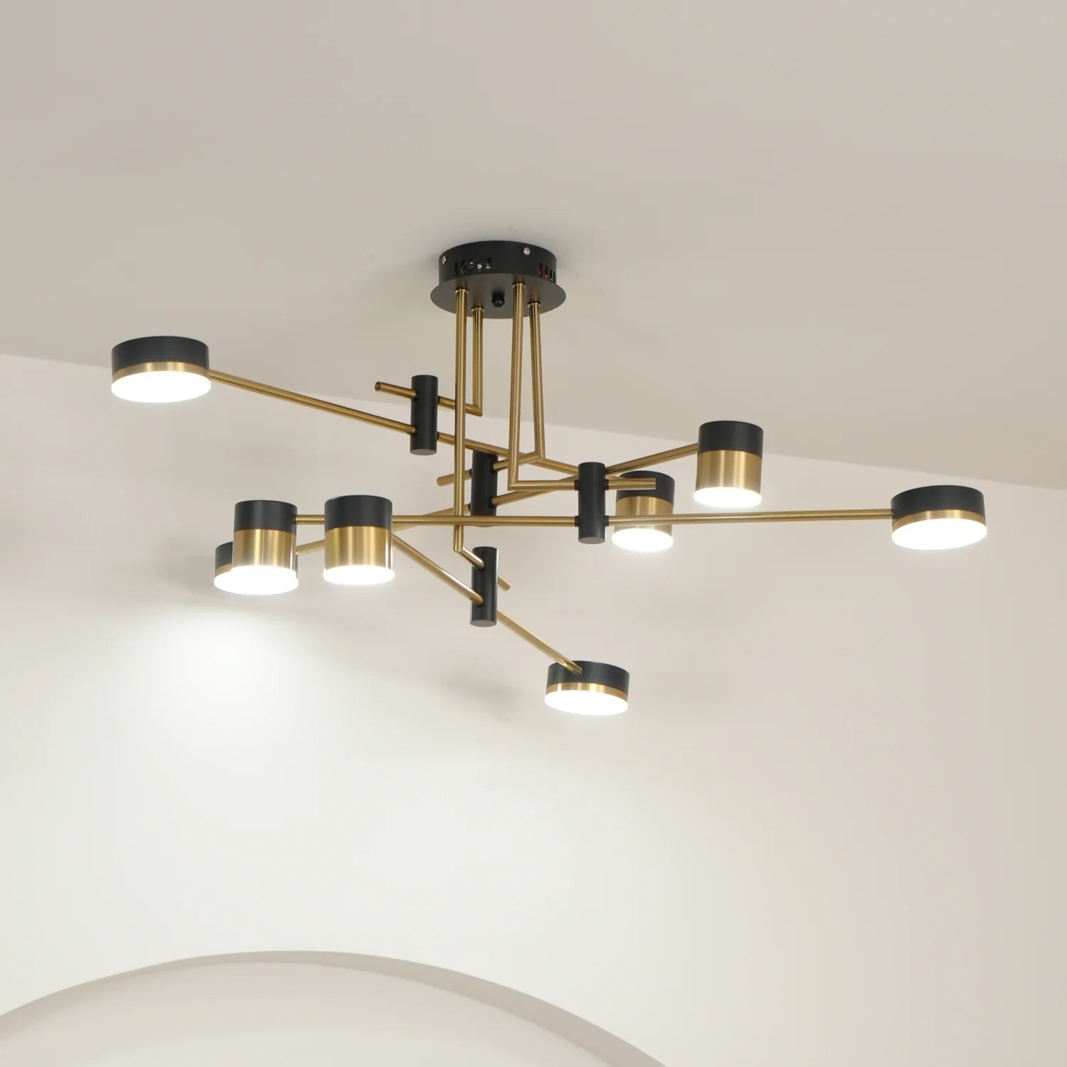 Suspension Multi-Têtes en Fer — Lustre Style Art Déco Nordique | PALME™