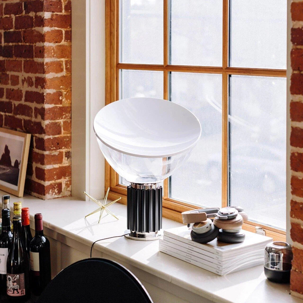 Lampe de Table Dôme en Verre Italien — Grande Lampe Style Moderne | OMBELLE™