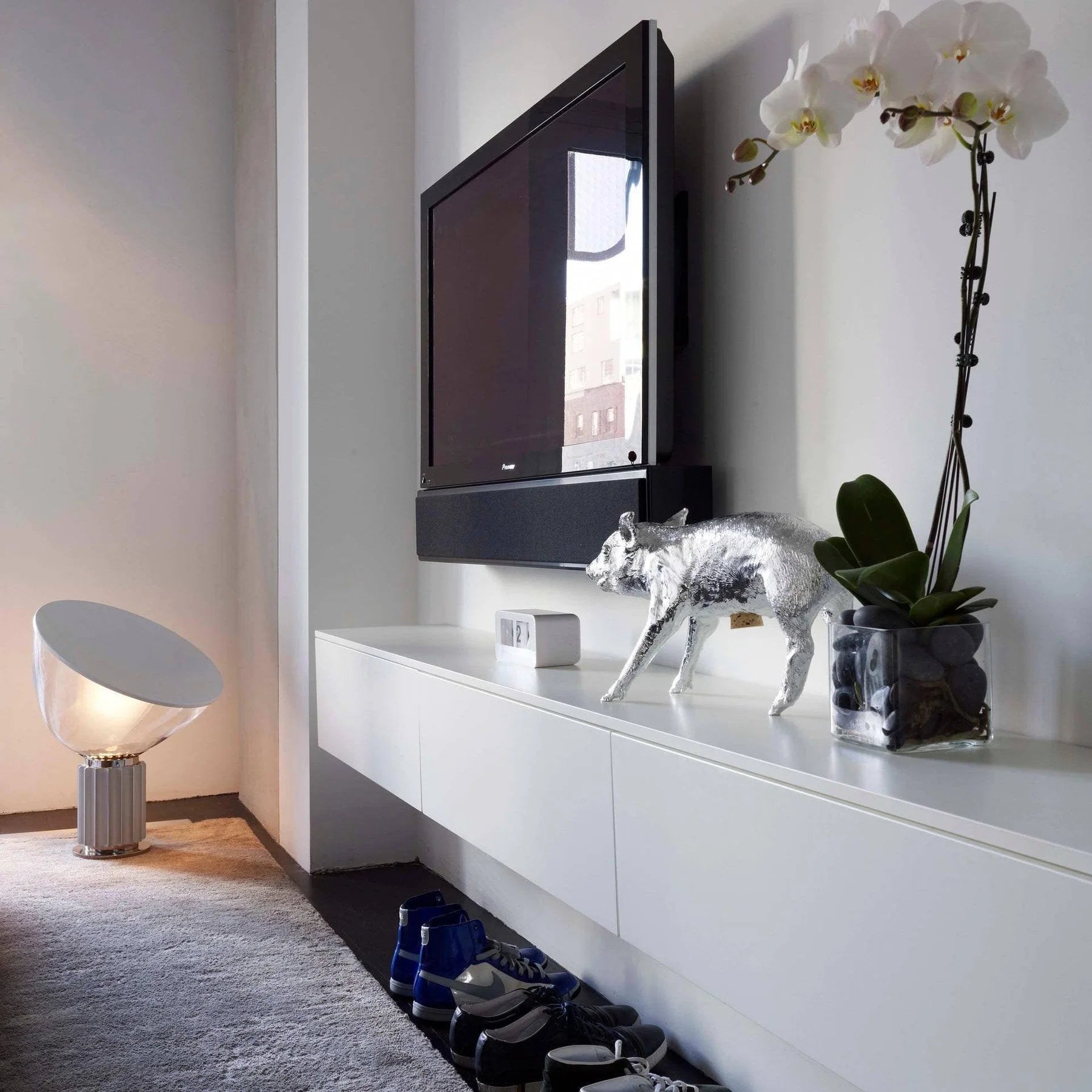 Lampe de Table Dôme en Verre Italien — Grande Lampe Style Moderne | OMBELLE™