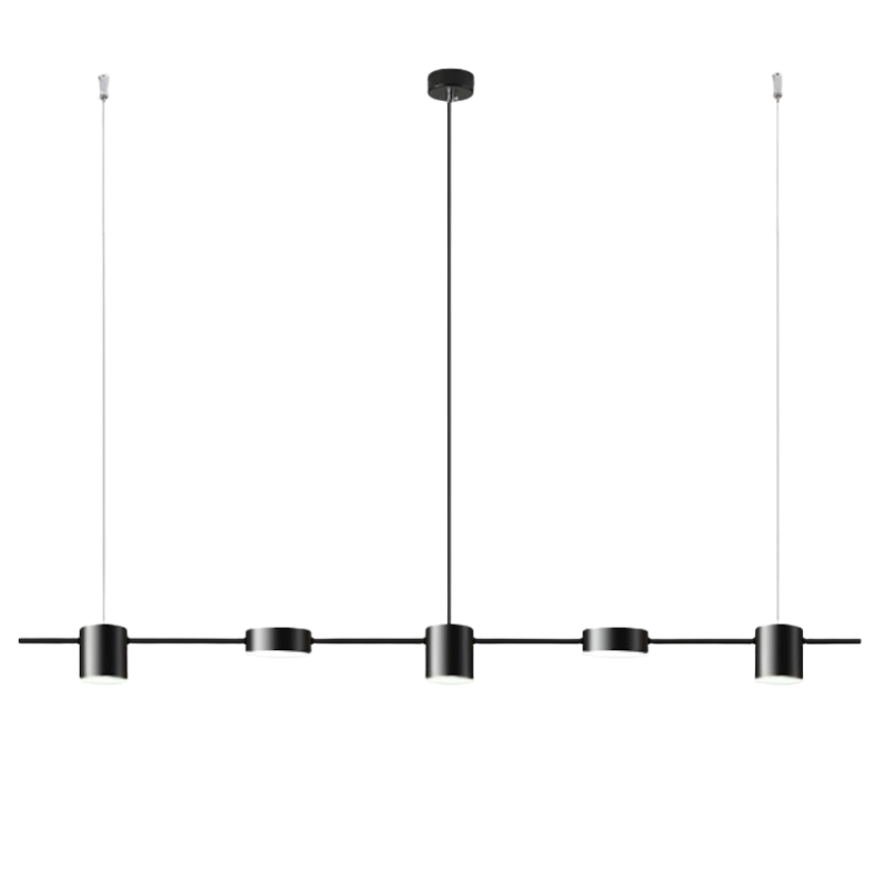 Suspension luminaire LED cuisine design noir doré | CUISO