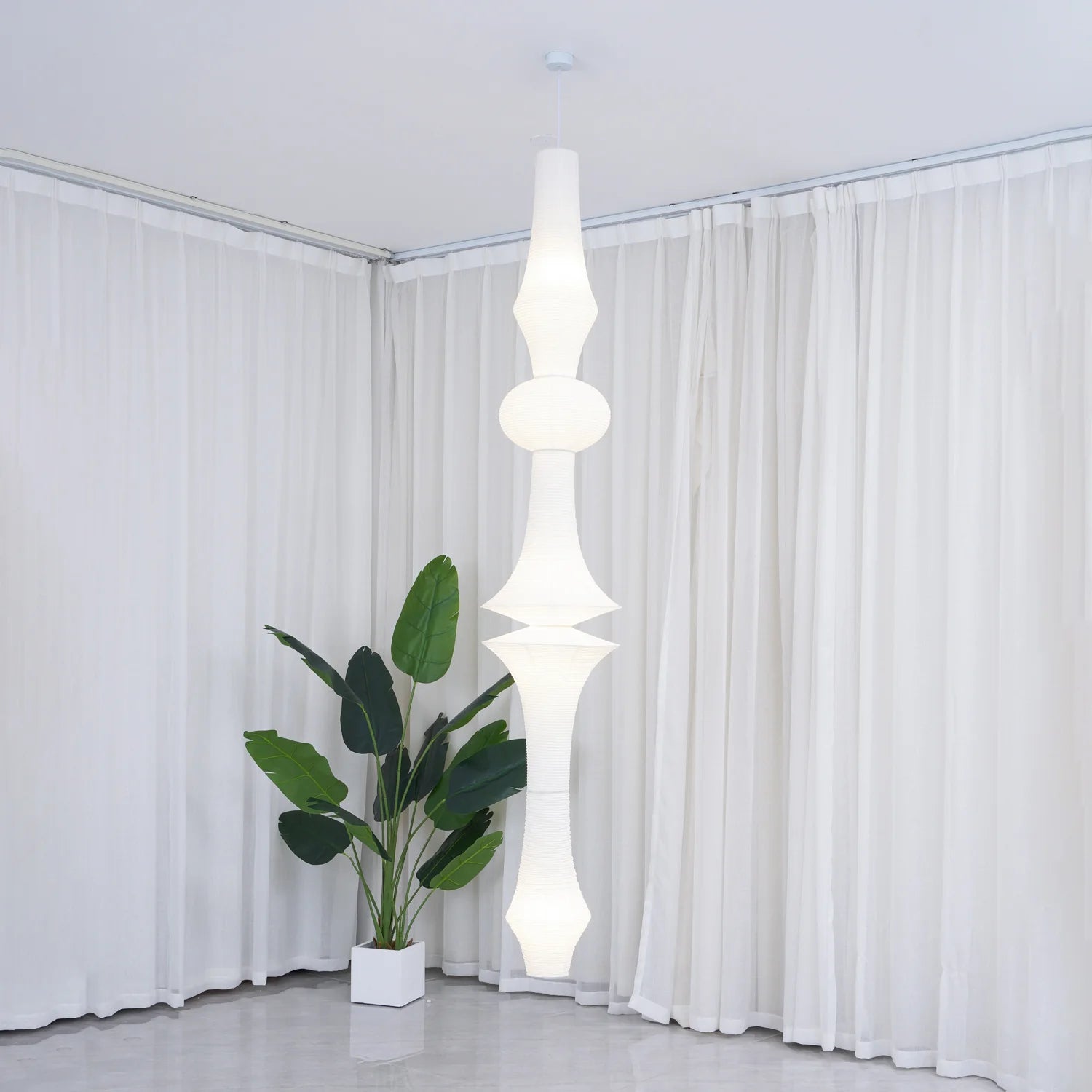 Suspension en Papier de Riz Japonais — Lanterne Style Washi | COCON™