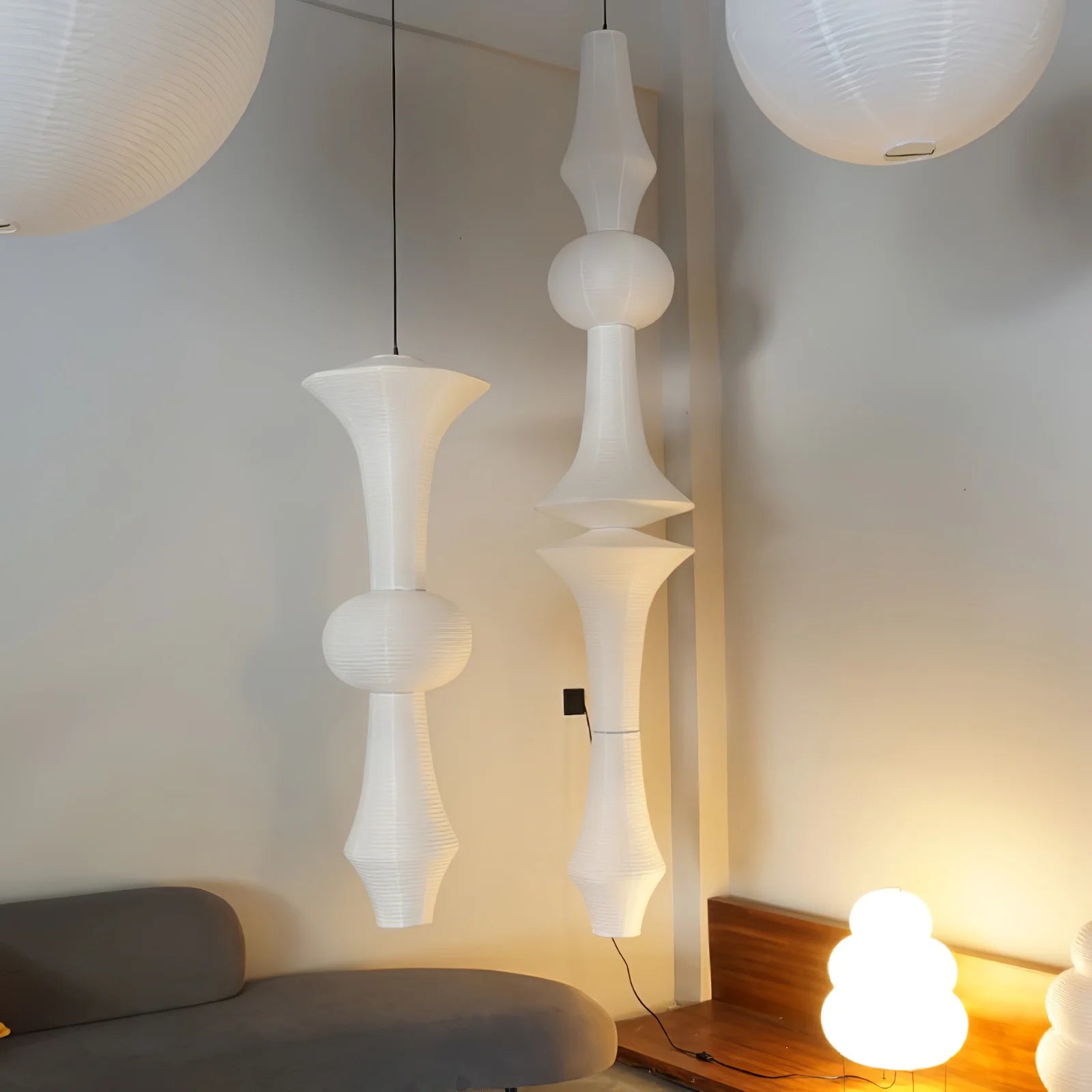 Suspension en Papier de Riz Japonais — Lanterne Style Washi | COCON™