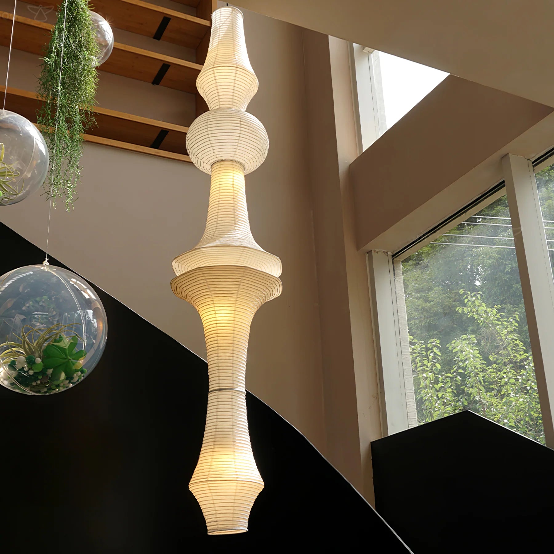 Suspension en Papier de Riz Japonais — Lanterne Style Washi | COCON™