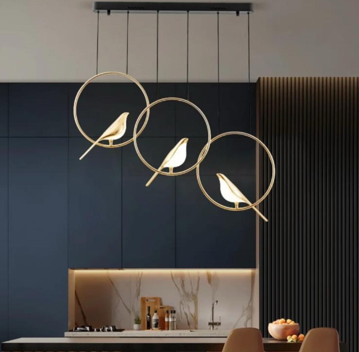 Suspension luminaire Murano Birds – Élégance Lumineuse et Poésie Contemporaine