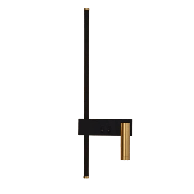 Applique Murale Chambre – Lumière Verticale et Liseuse Intégrée - Lampes Design