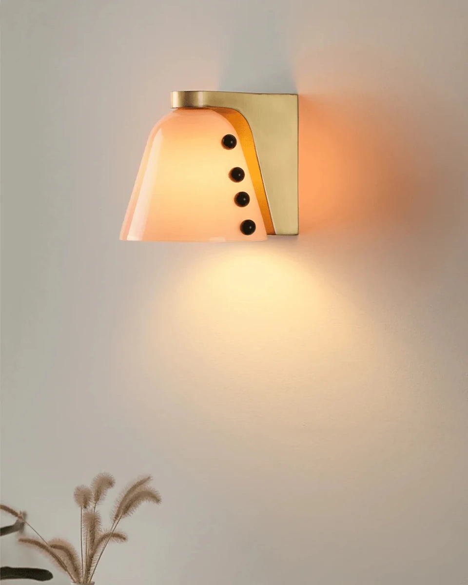 Applique Murale Coupe en Verre Coloré — Lampe Chevet Style Rétro Artisanal | COUPE™ - Lampes Design