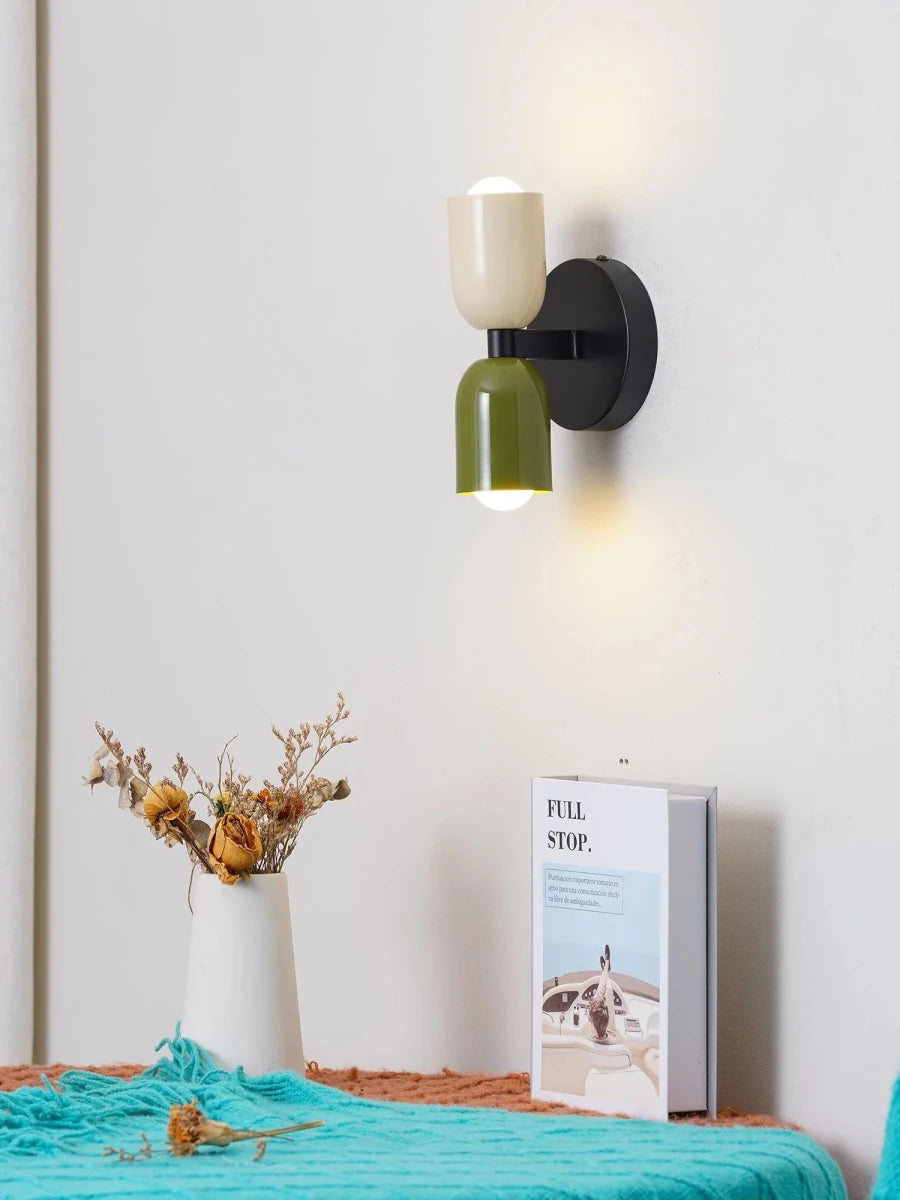 Applique Murale Design Double Capsule Colorée pour Chambre & Salle à Manger | GÉMEAUX™ - Lampes Design