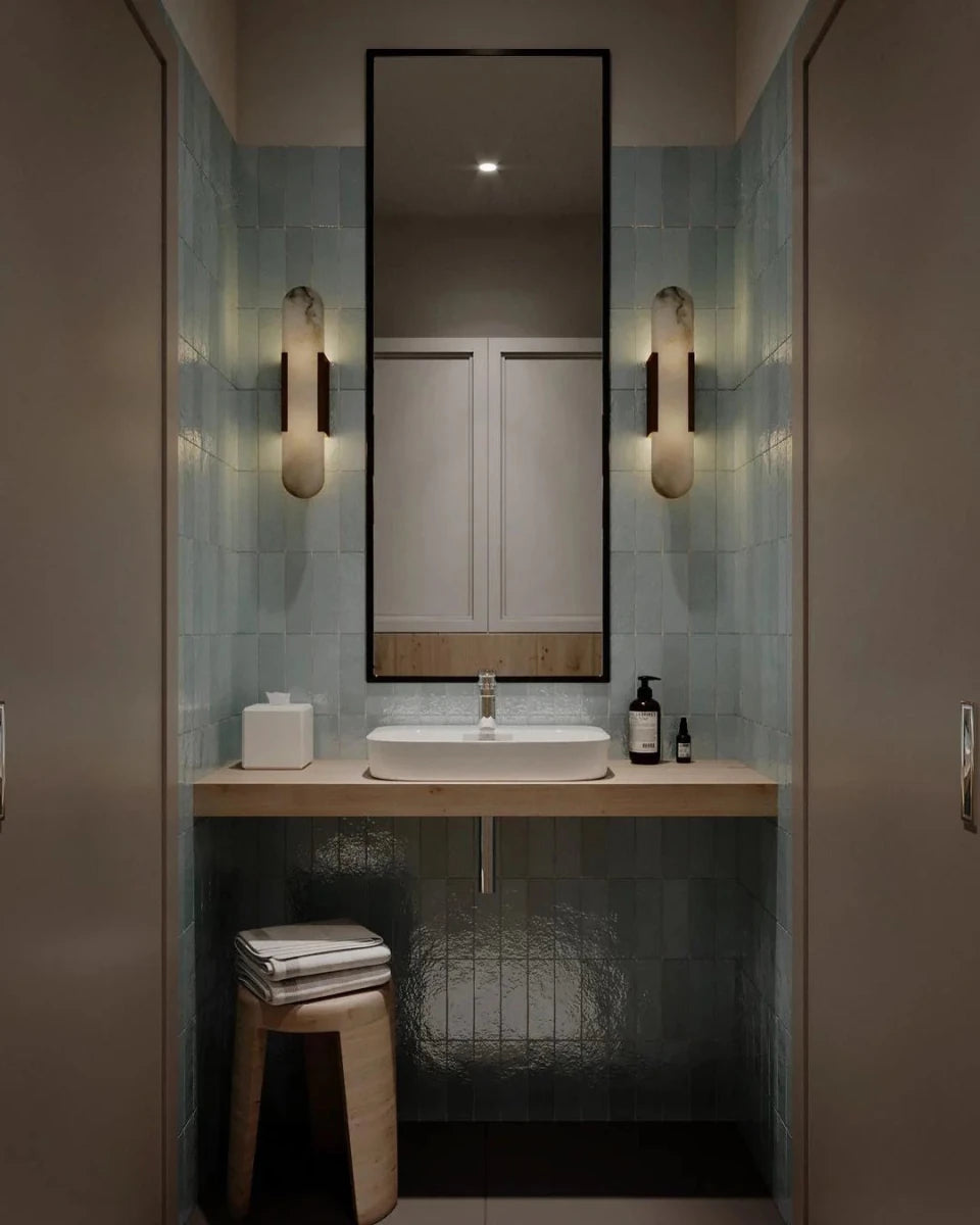 Applique Murale Design Pierre Naturelle Nordique pour Chambre & Salon | ALBÂTRE™ - Lampes Design