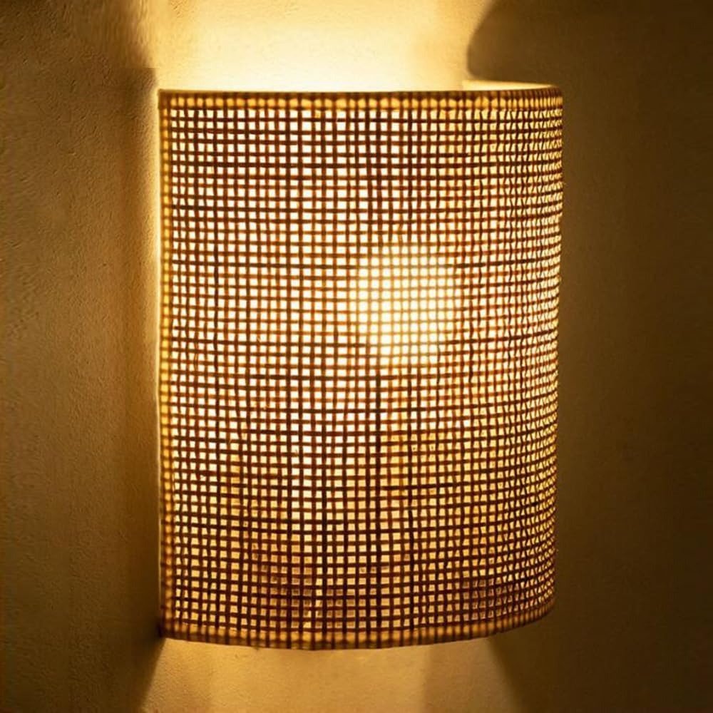Applique Murale en Bambou Tressé Design Naturel & Zen | BAMB - Lampes Design
