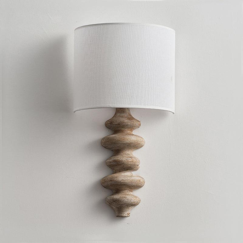 Applique Murale en Bois Massif Spiralé — Lampe Style Américain Rétro | TOURBILLON™ - Lampes Design