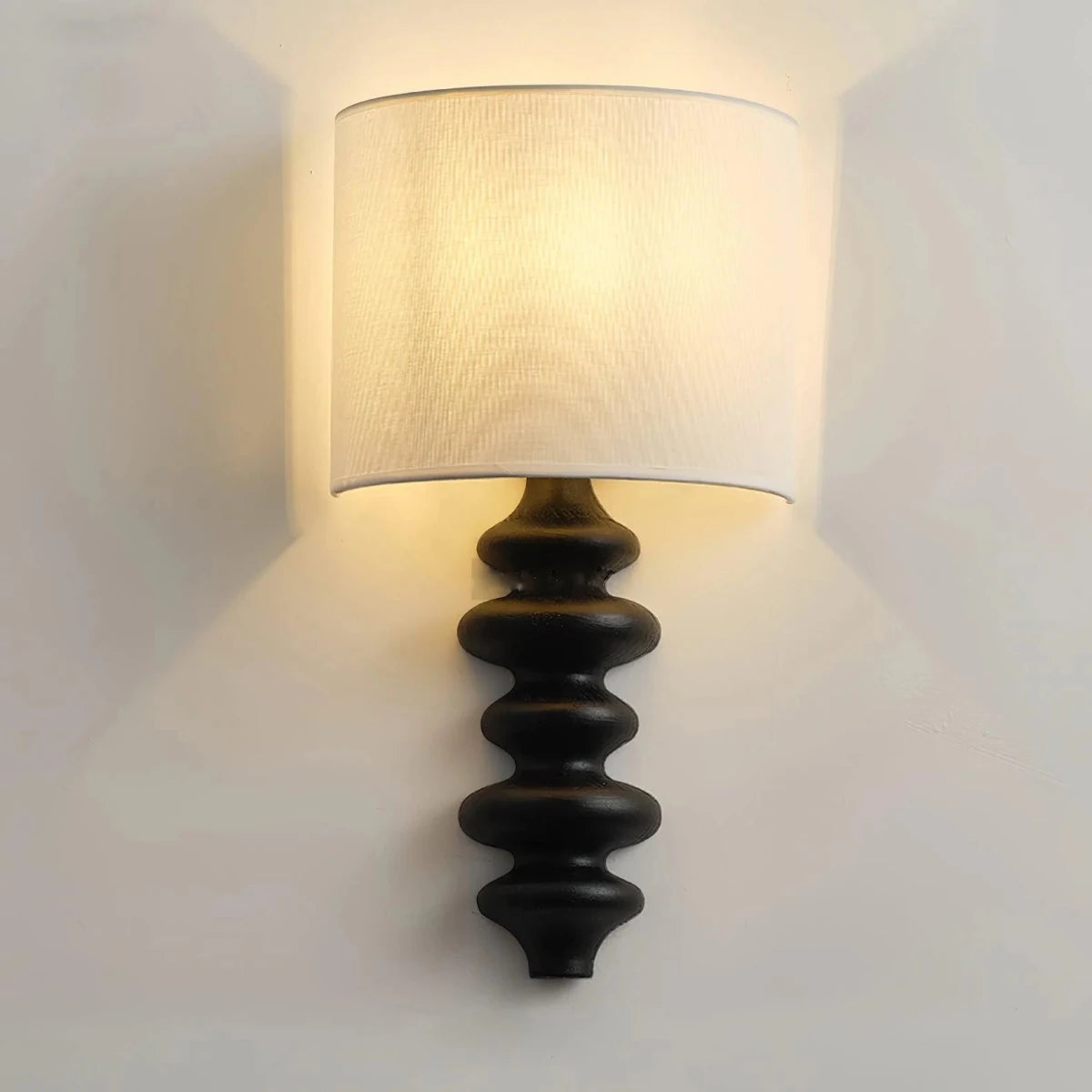 Applique Murale en Bois Massif Spiralé — Lampe Style Américain Rétro | TOURBILLON™ - Lampes Design