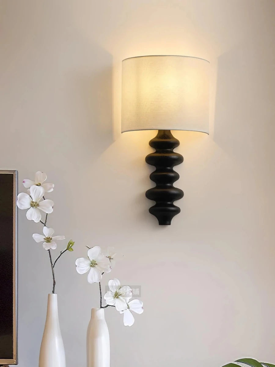 Applique Murale en Bois Massif Spiralé — Lampe Style Américain Rétro | TOURBILLON™ - Lampes Design