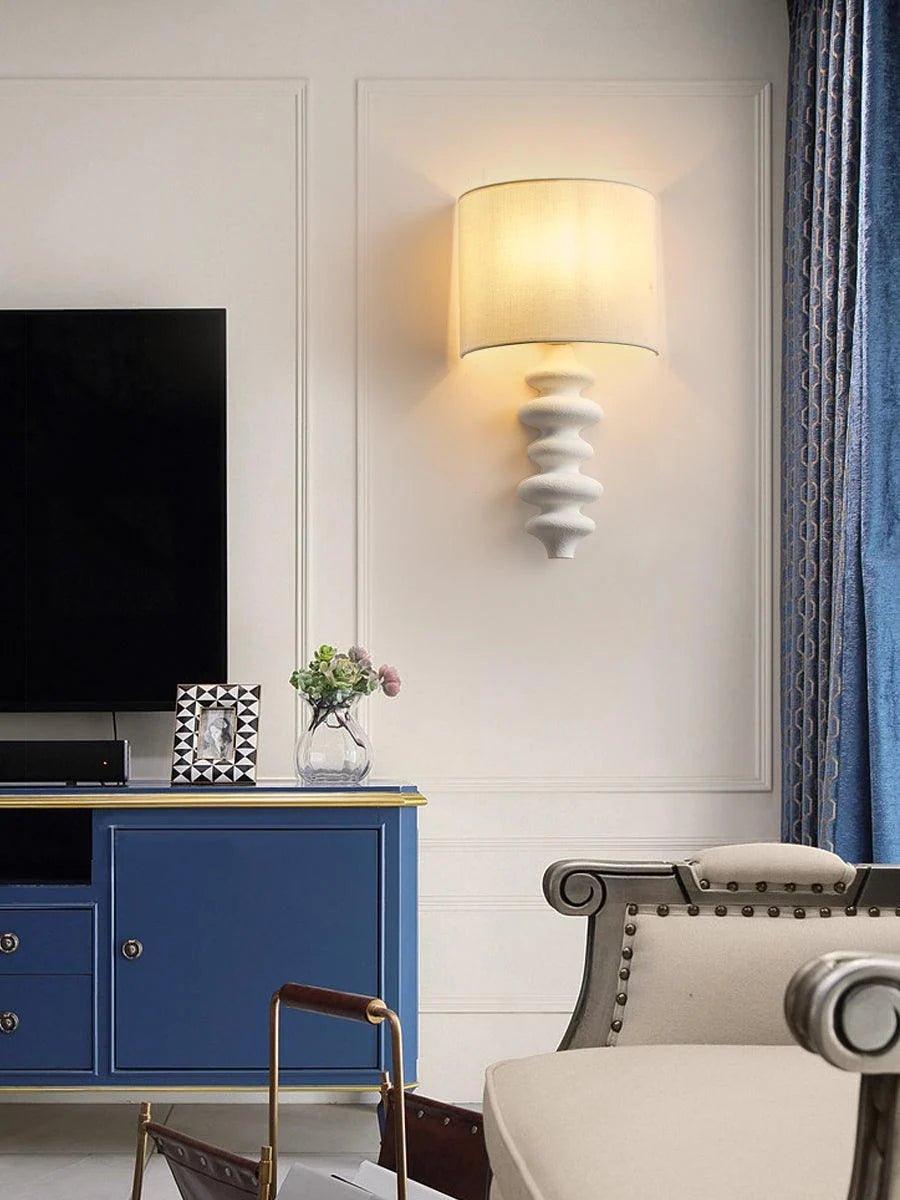 Applique Murale en Bois Massif Spiralé — Lampe Style Américain Rétro | TOURBILLON™ - Lampes Design