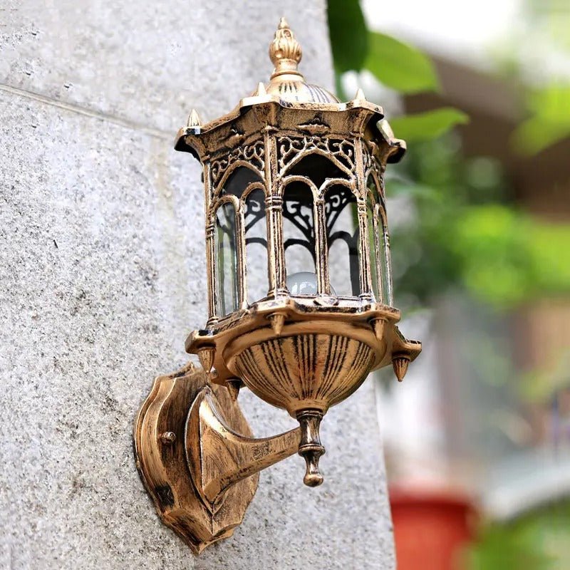 Applique Murale Extérieure Rétro Étanche Style Lanterne — Aluminium Anti-Rouille | LANTERNA™ - Lampes Design