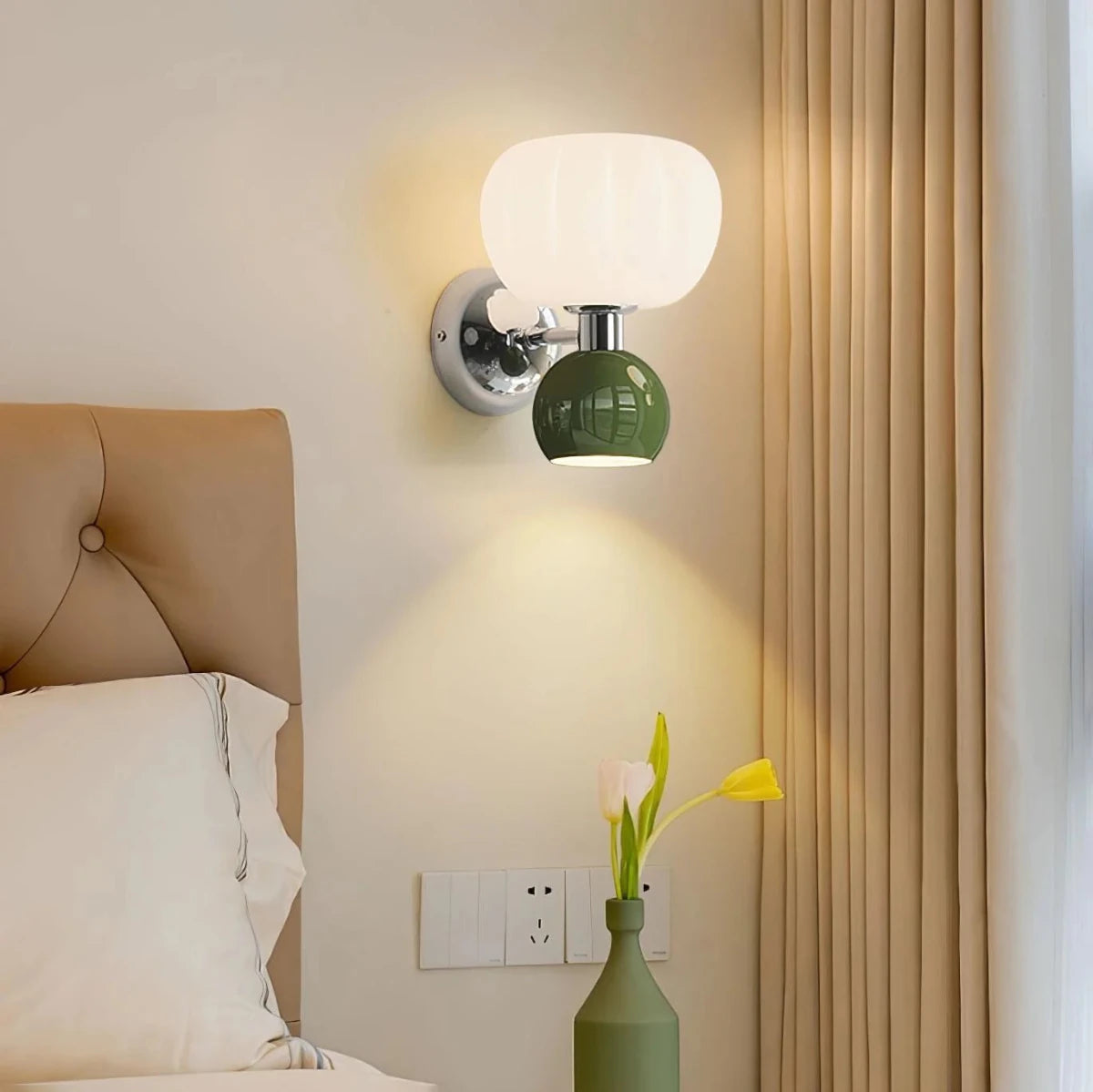 Applique Murale Forme Citrouille en Résine — Lampe Chevet Style Moderne Ludique | CITROUILLE™ - Lampes Design
