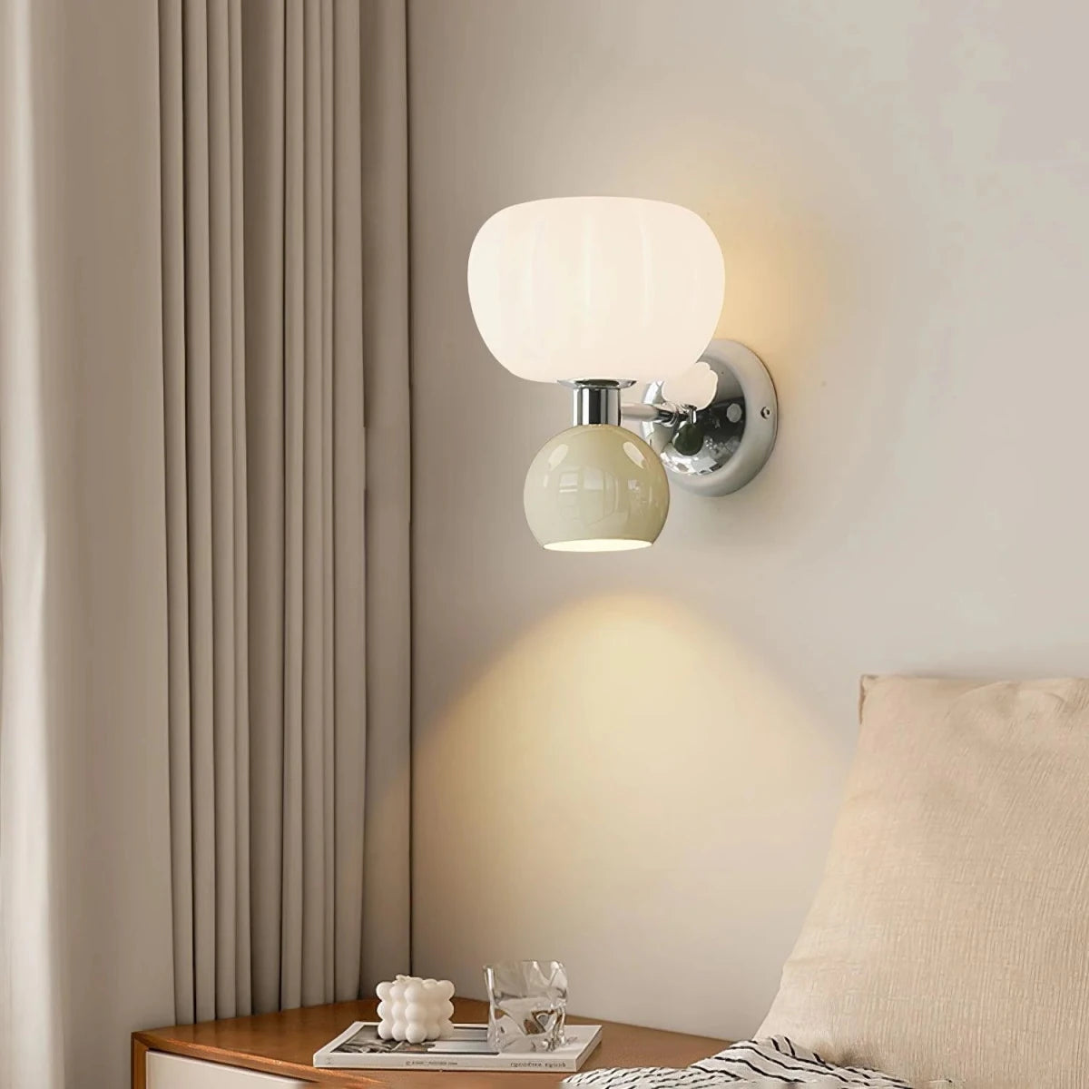 Applique Murale Forme Citrouille en Résine — Lampe Chevet Style Moderne Ludique | CITROUILLE™ - Lampes Design