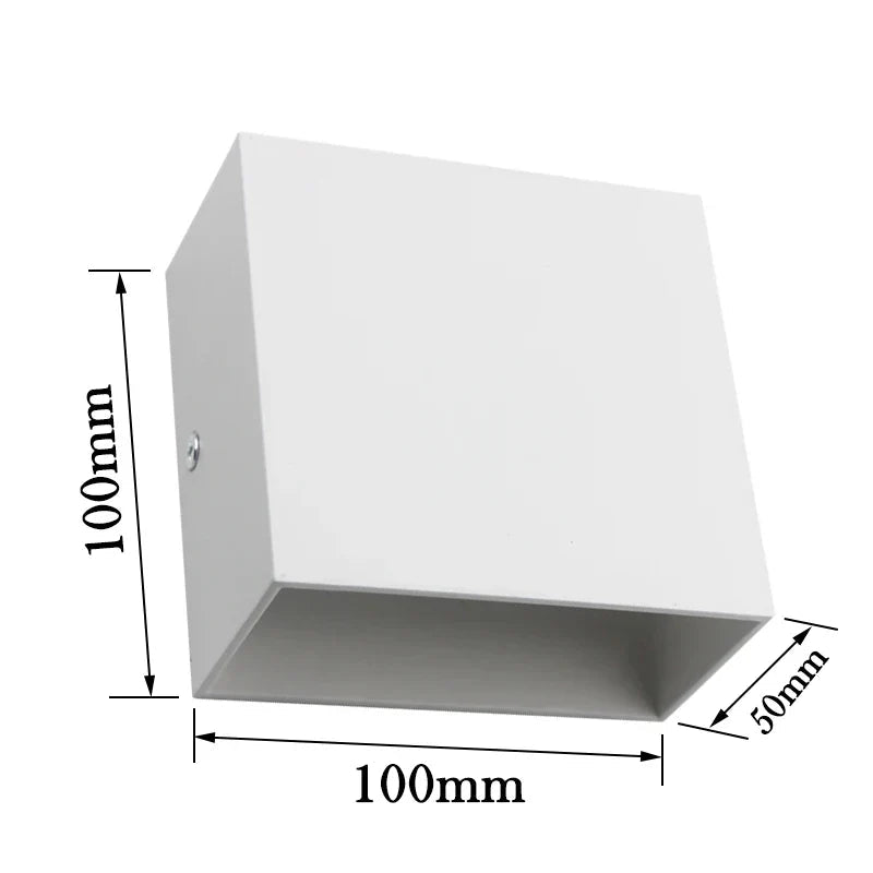 Applique Murale LED Design Cube Intérieur & Extérieur IP65 | Kubik - Lampes Design