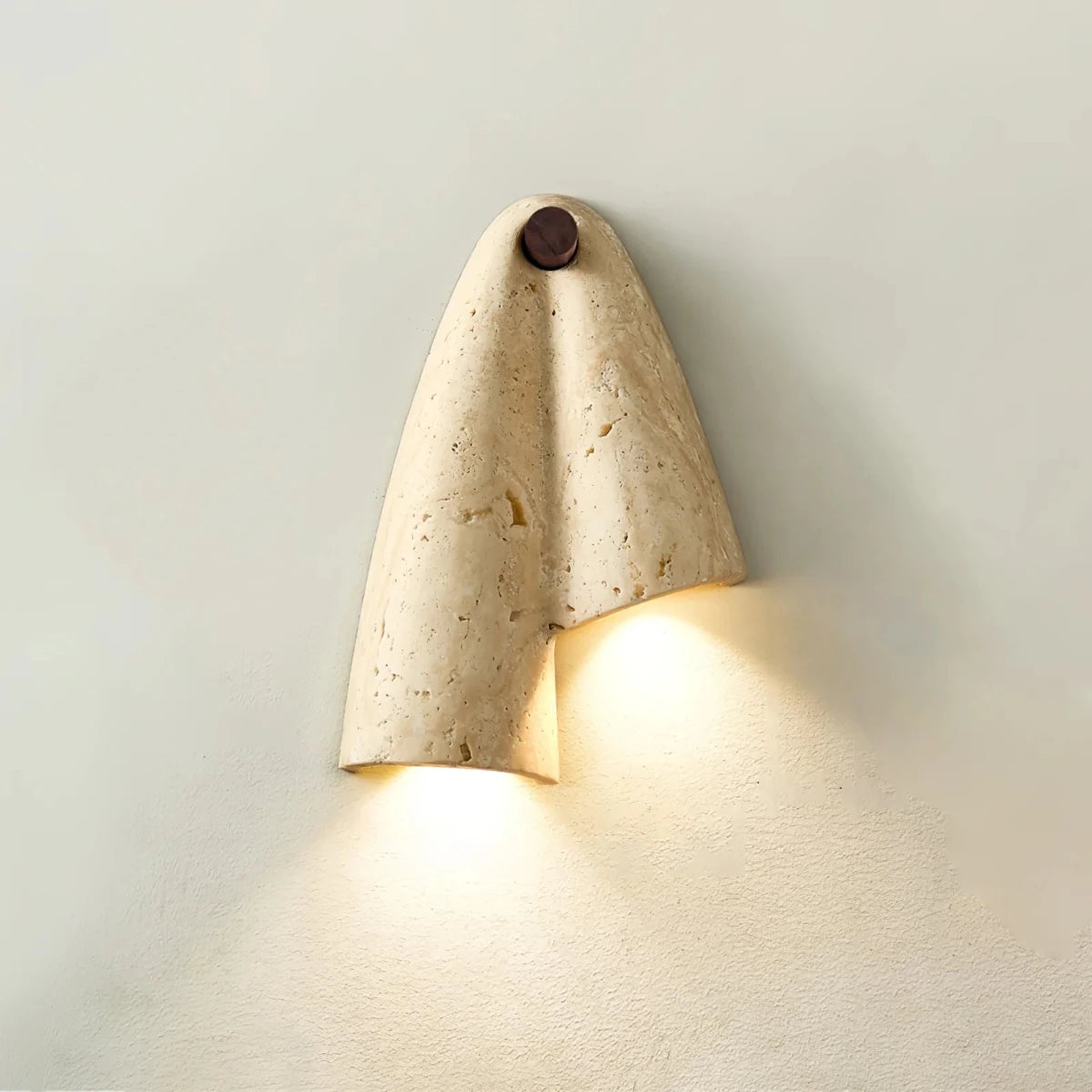 Applique Murale Pierre & Bois Asymétrique — Lampe Style Wabi-Sabi Rétro | FALAISE™ - Lampes Design