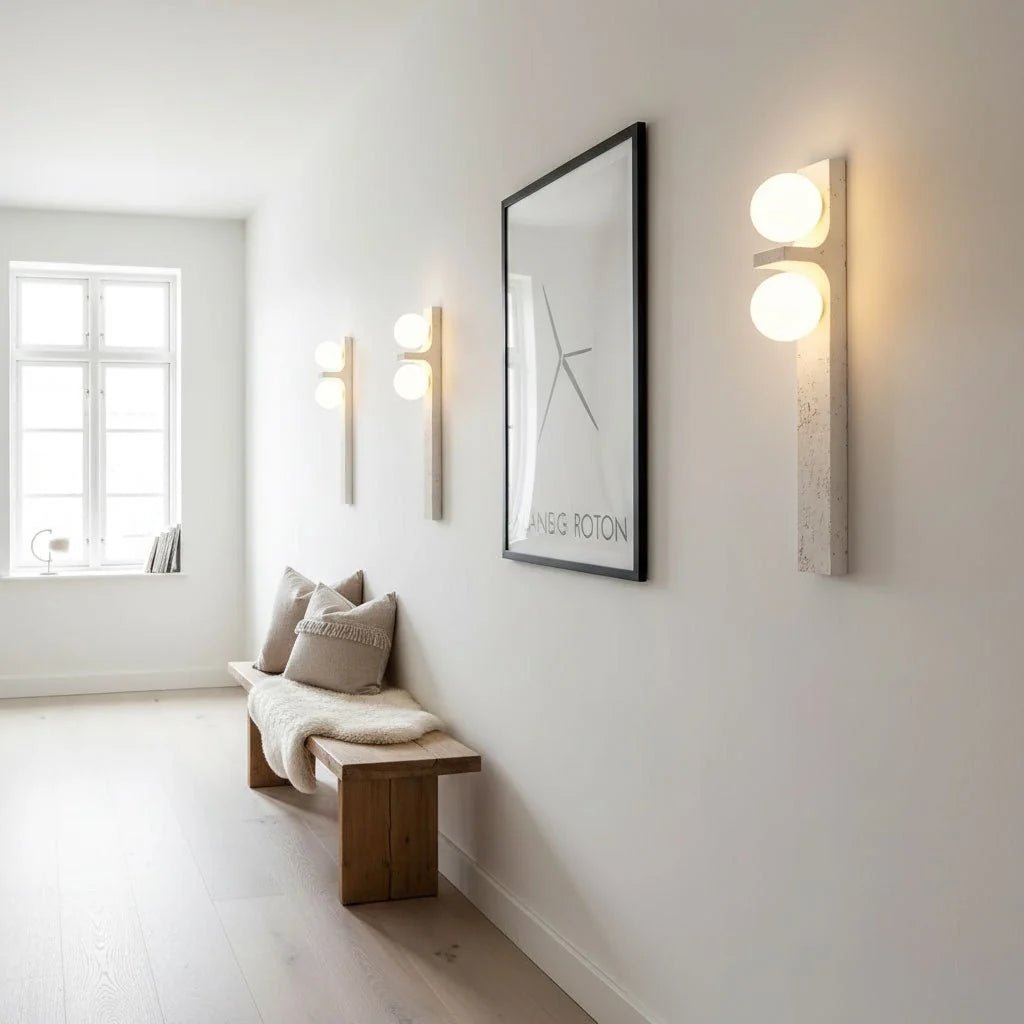 Applique Murale Pierre Naturelle Longue — Lampe Style Wabi-Sabi Rétro | STALACTITE™ - Lampes Design